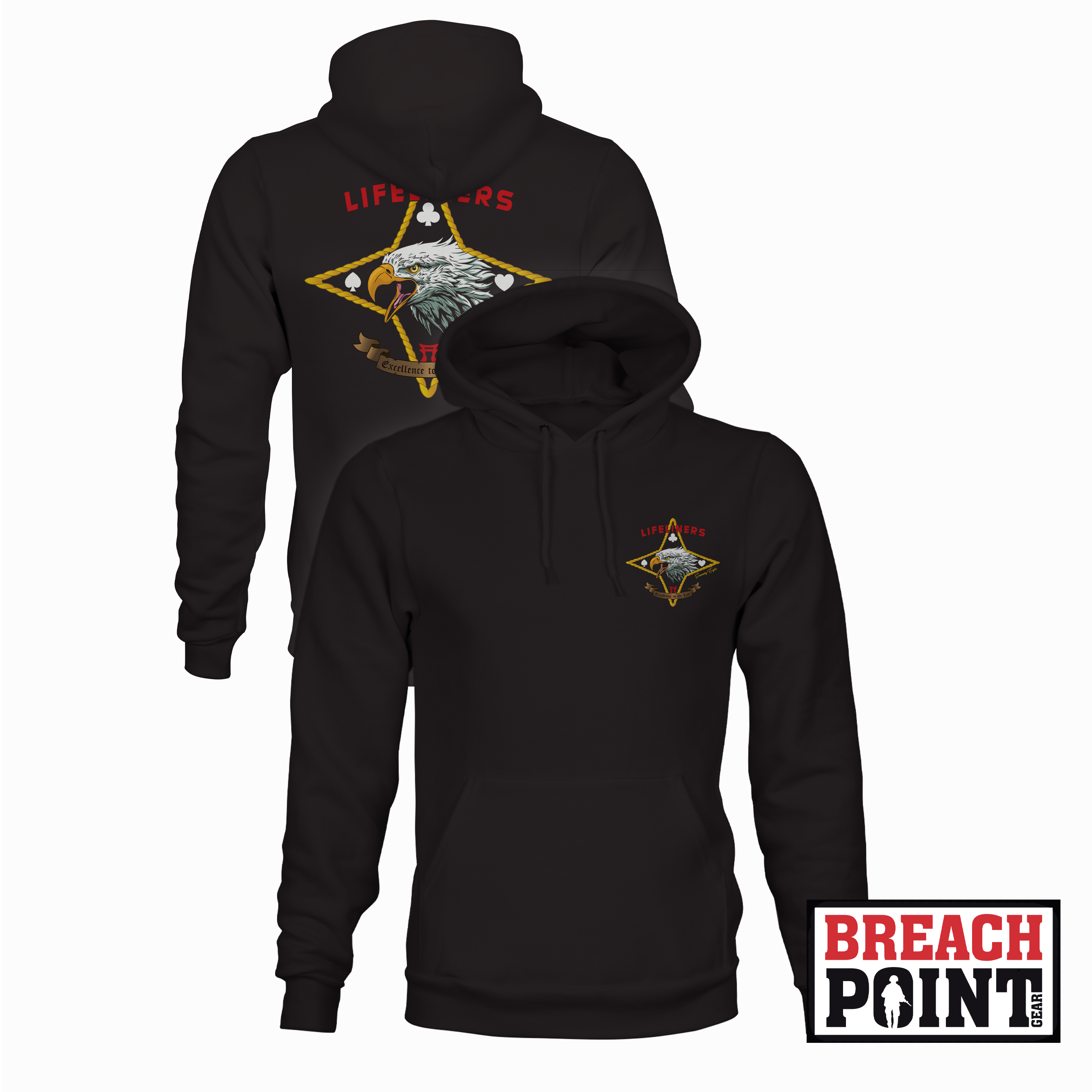 "LIFELINERS" 101st Division Sustainment Brigade - Hoodie (A36)