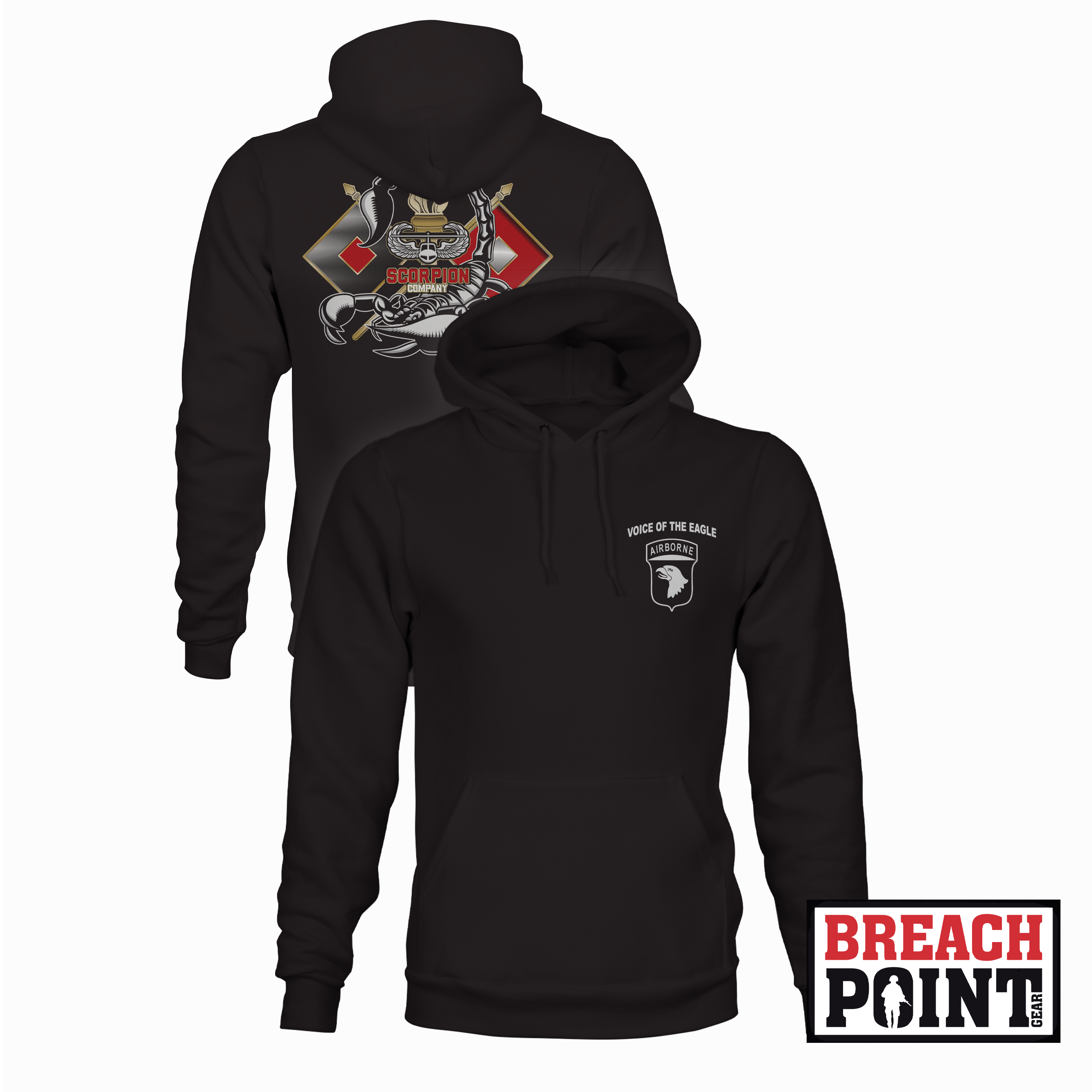 "SCORPION" B/21st Division Signal Battalion - Hoodie (B117)