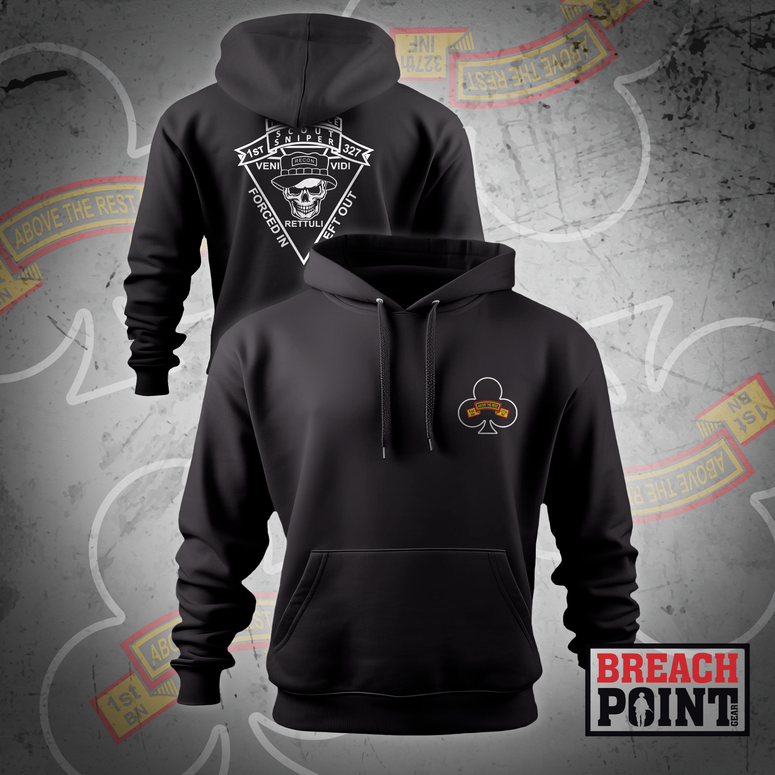 "TIGER FORCE" Scouts/1-327th Infantry Regiment - Hoodie (B75)