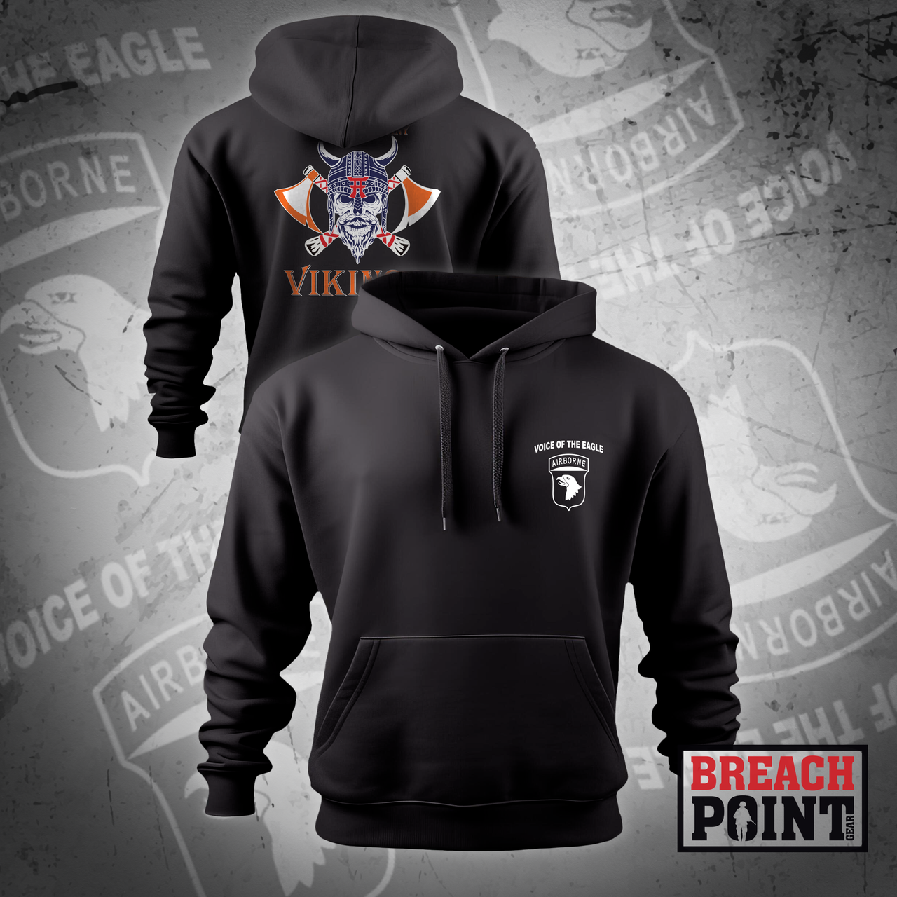"VIKINGS" C/101st Airborne Division Signal Brigade - Hoodie