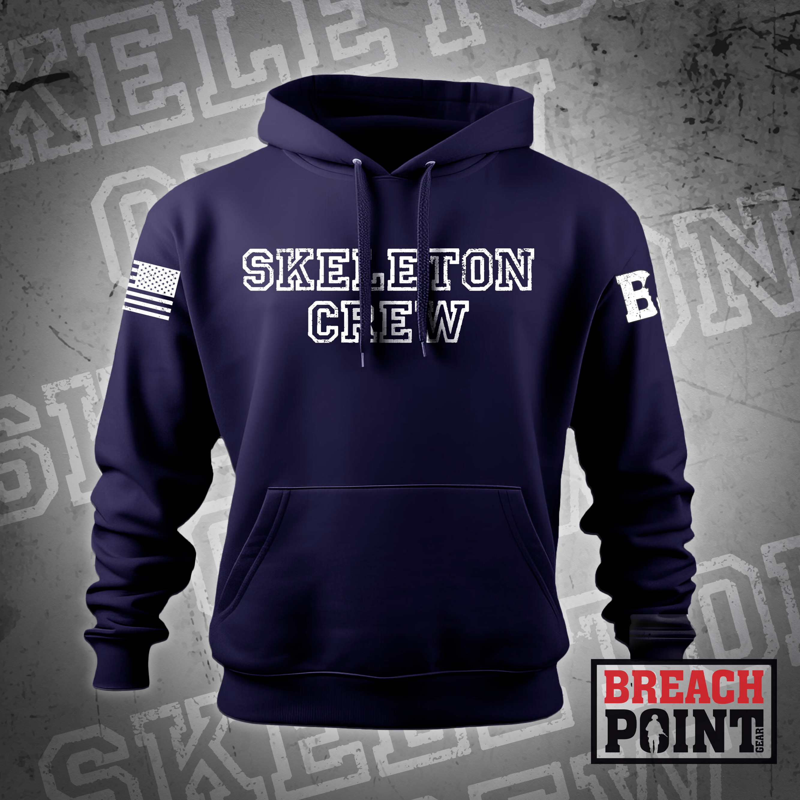 "SKELETON CREW" Treatment Platoon/C/626th Light Support Battalion - Hoodie (2)