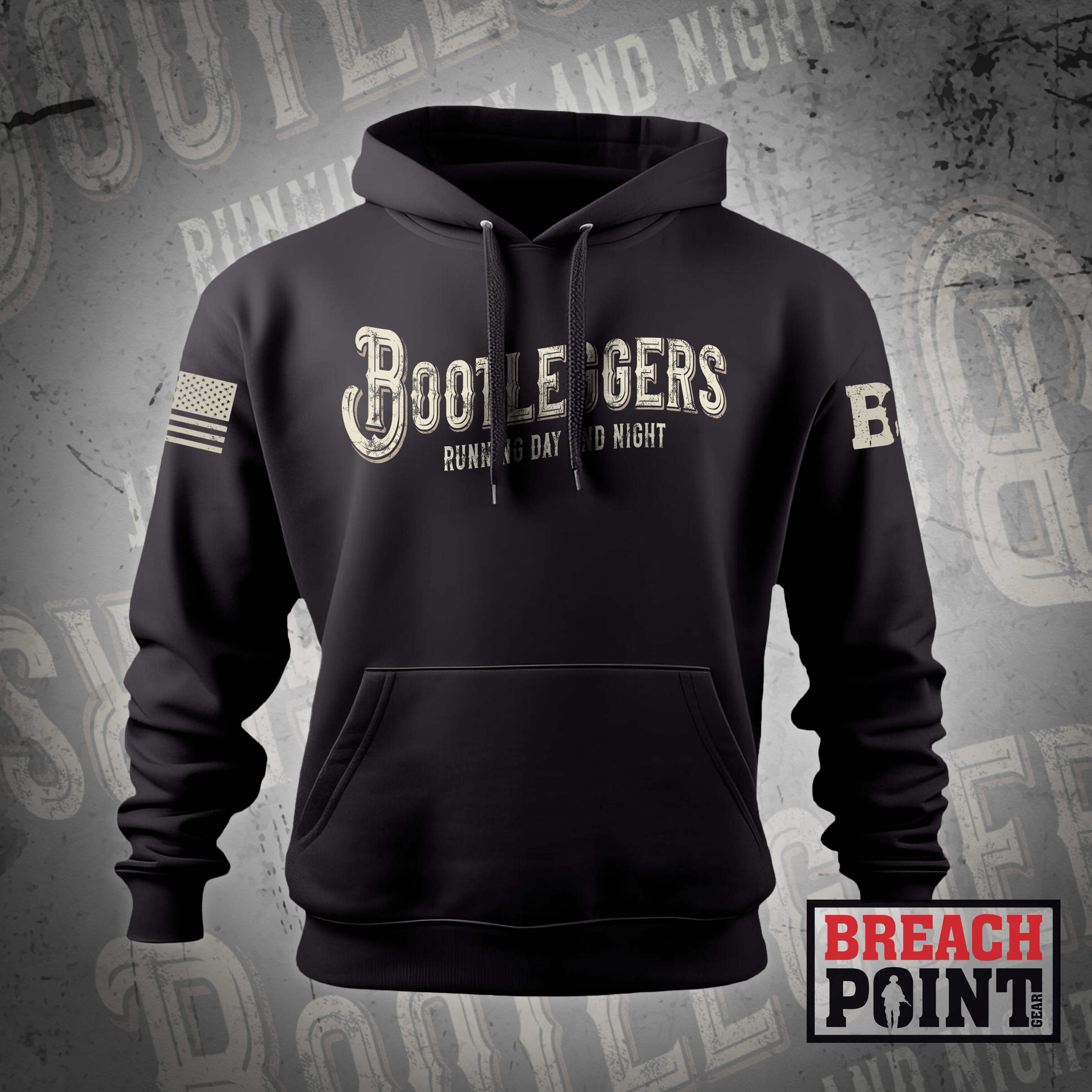 "BOOTLEGGERS" FSC/326th Division Engineer Battalion - Hoodie (2)