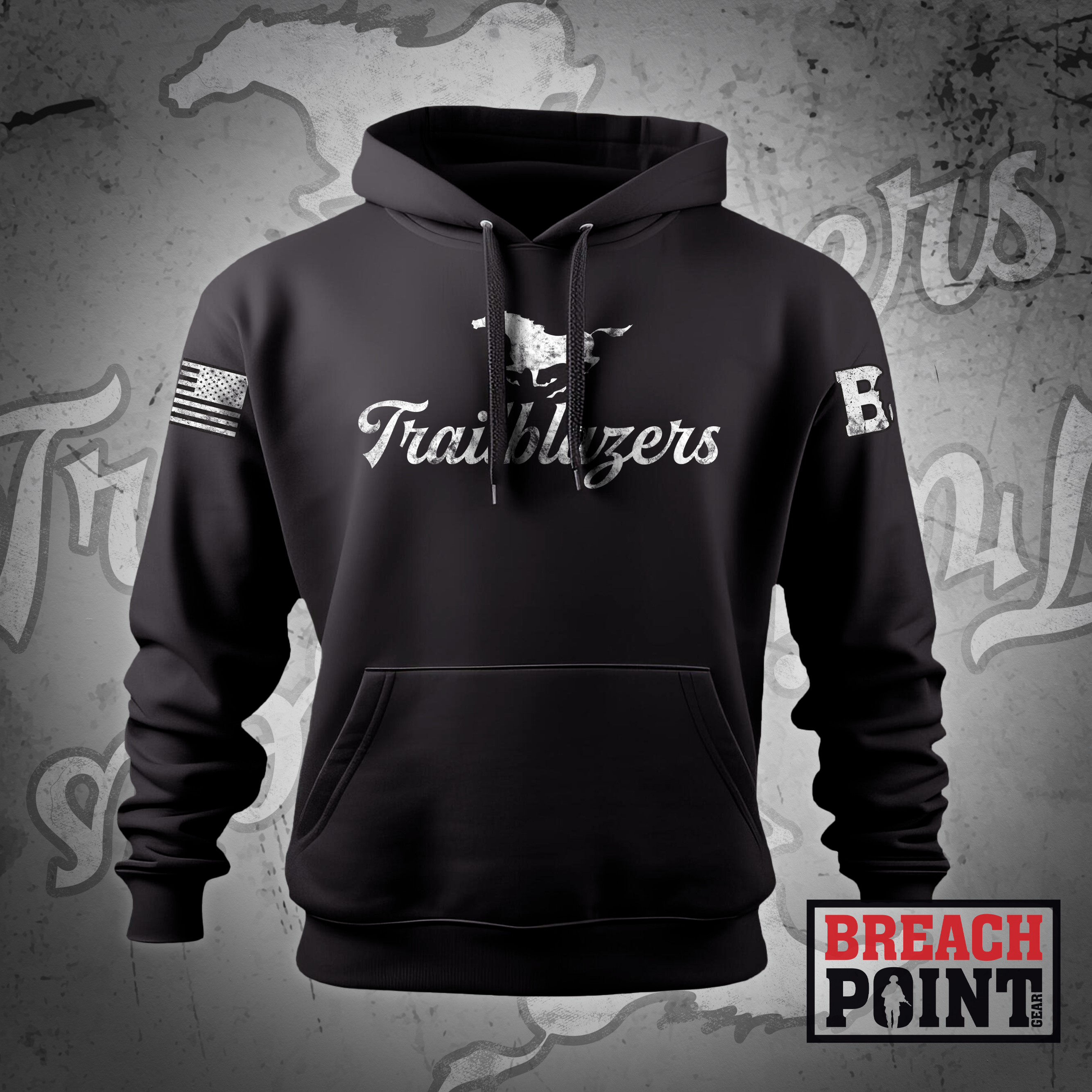 "TRAILBLAZERS" E/6-101 Combat Aviation Brigade - Hoodie (BLK)