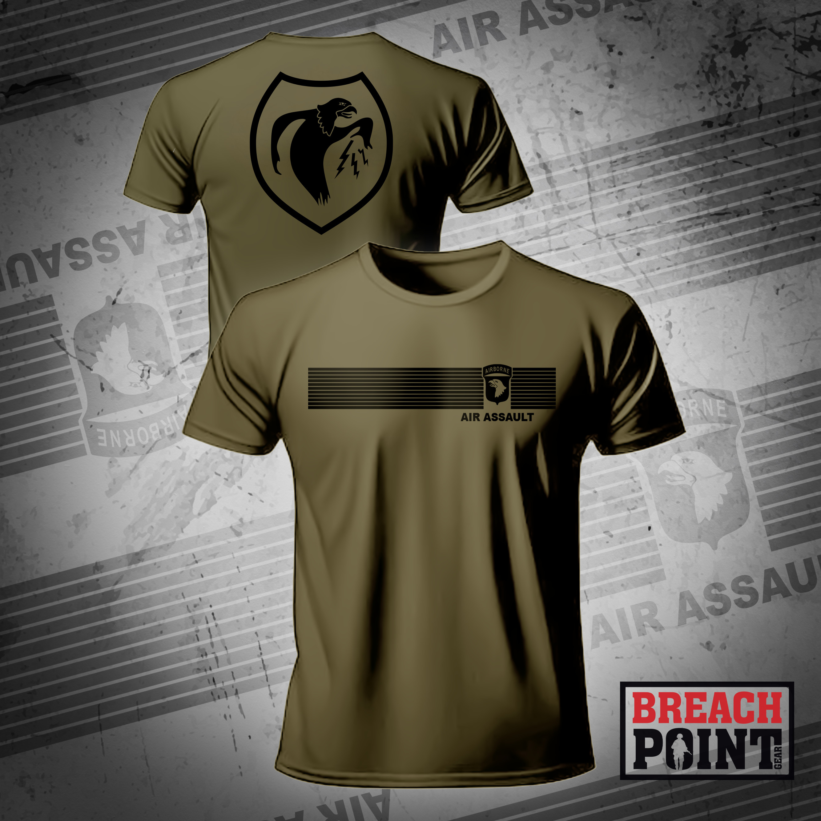 "G39" 101 Airborne Division, Headquarters and Headquarters Battalion - Military Tee (3)