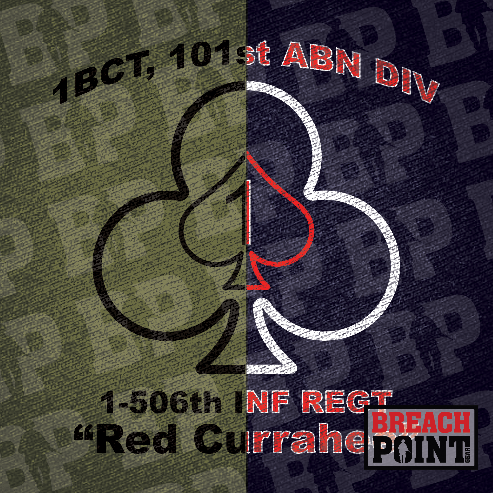 "BAKER" B/1-506th Infantry Regiment - Sweatshirt (B112-2)