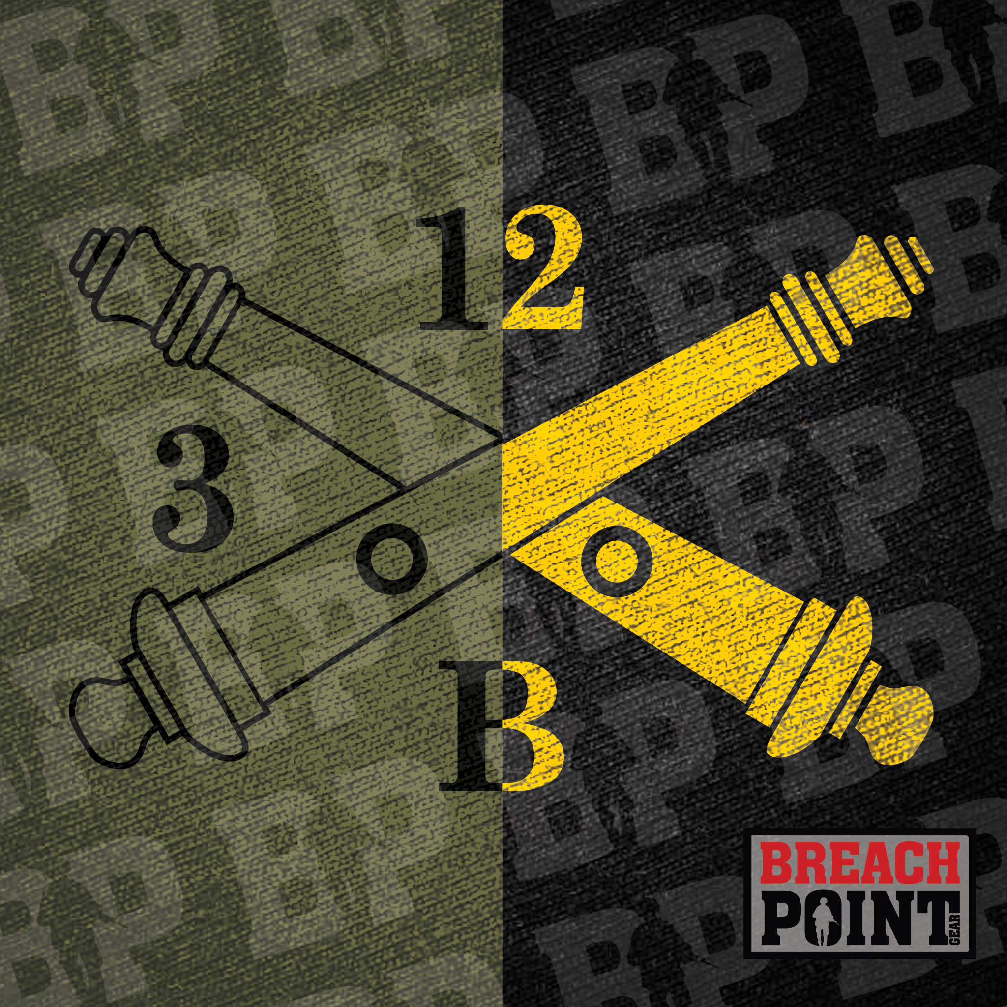 "BANSHEE" B/3-12th Field Artillery Regiment - Military Tee (B115-2)