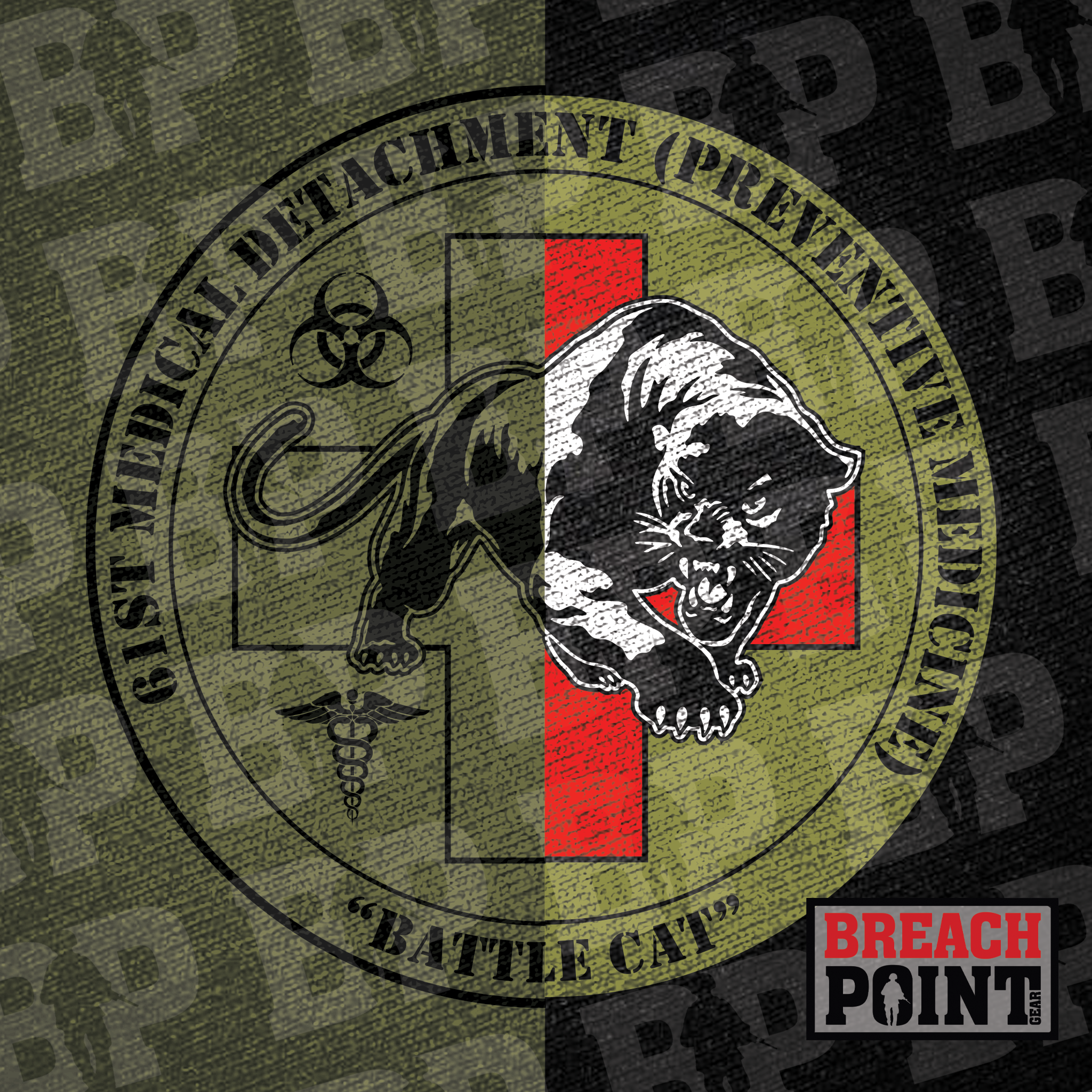 "BATTLE CAT" 61st Medical Detachment (Preventive Medicine) - Hoodie (B120)