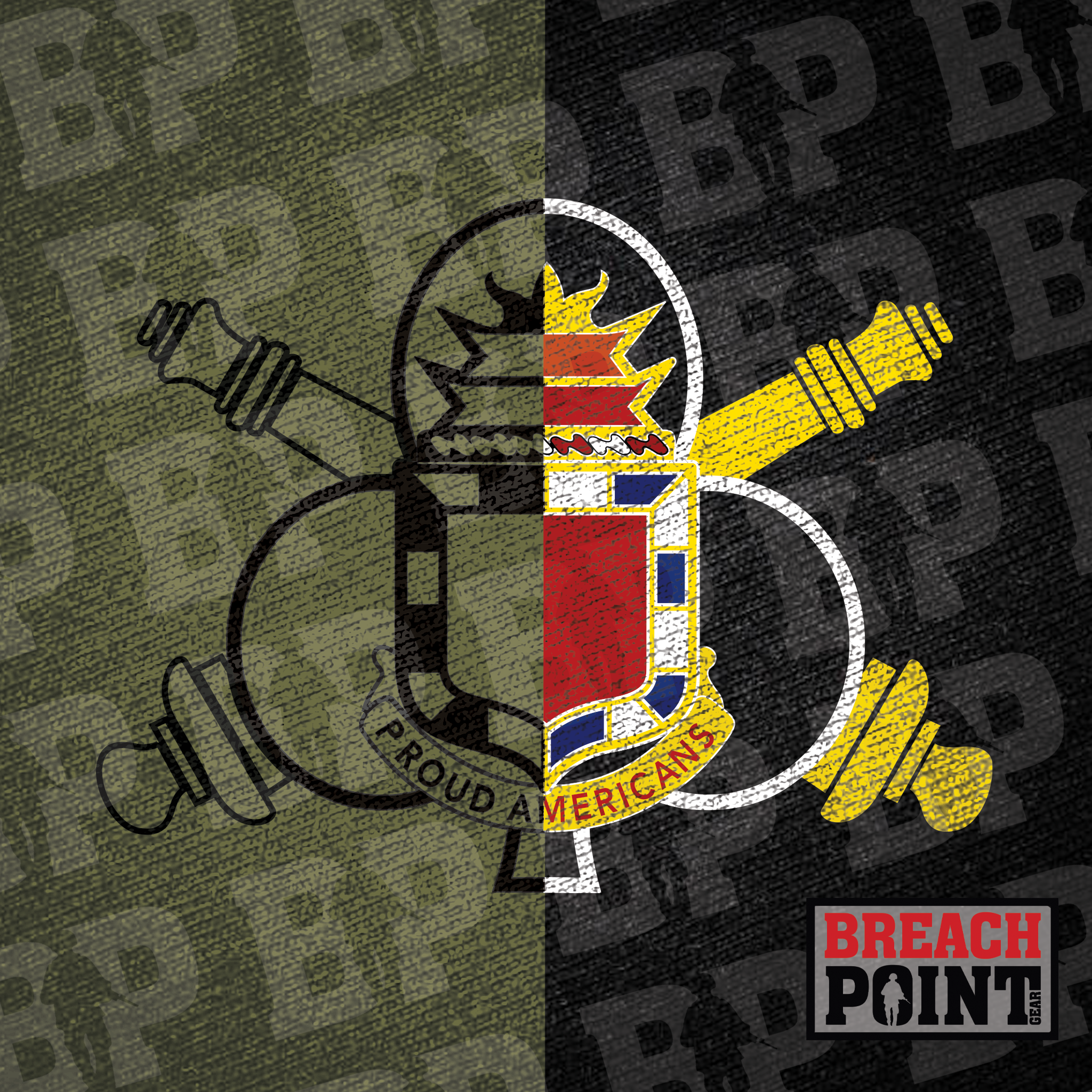 "BOLDSTEEL" 2-32 Field Artillery Regiment - T-Shirt (B81)