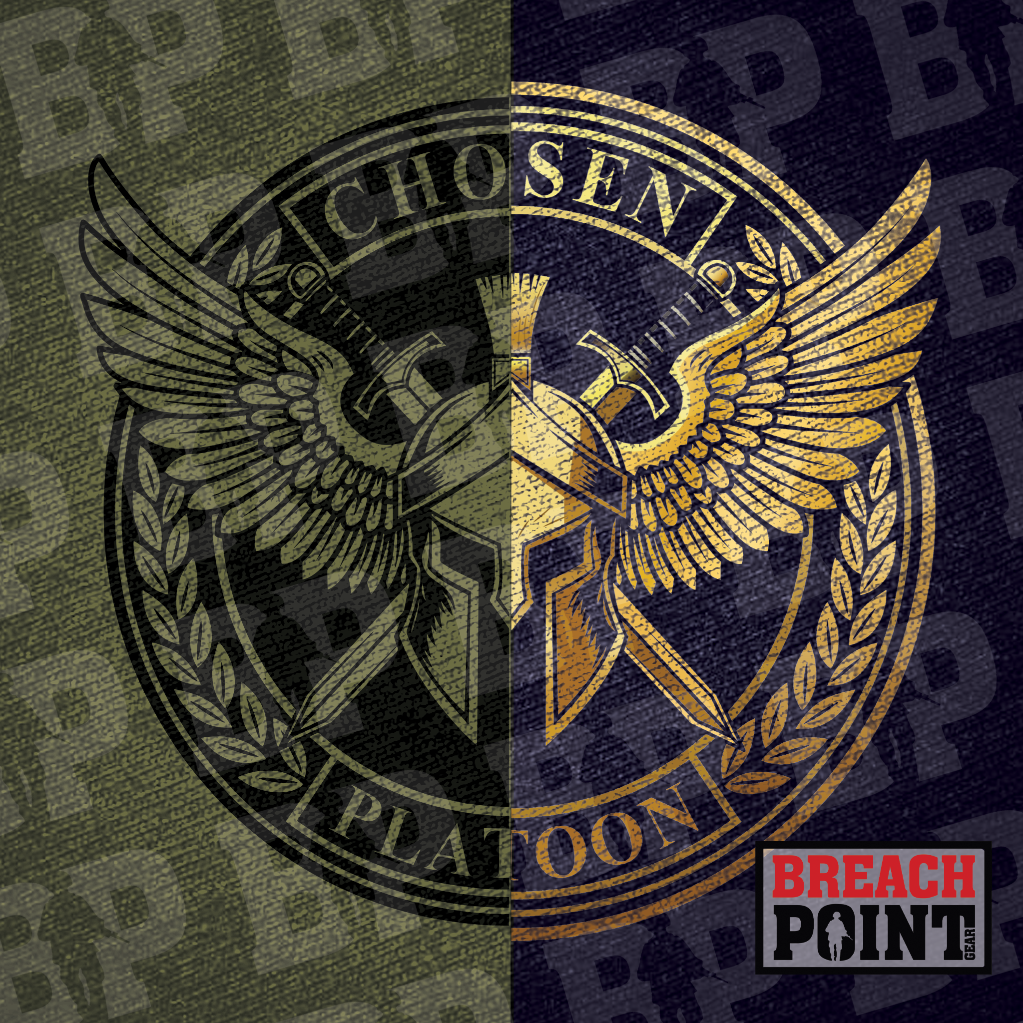 "CHOSEN" 2/B/1-506th Infantry Regiment - T-Shirt (B113-2)