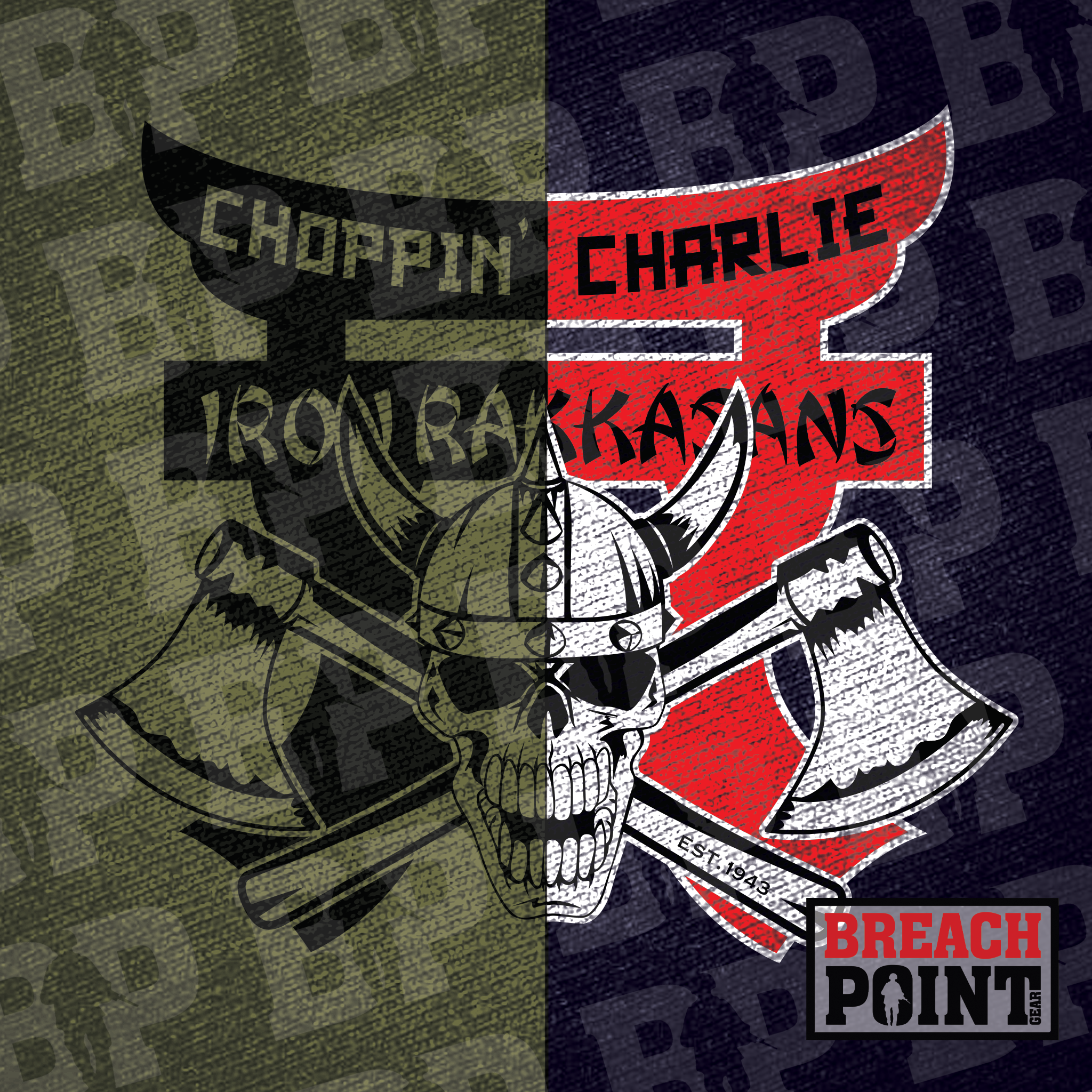 "CHOPPIN' CHARLIE" C/3-187th Infantry Regiment - Military Tee (1)