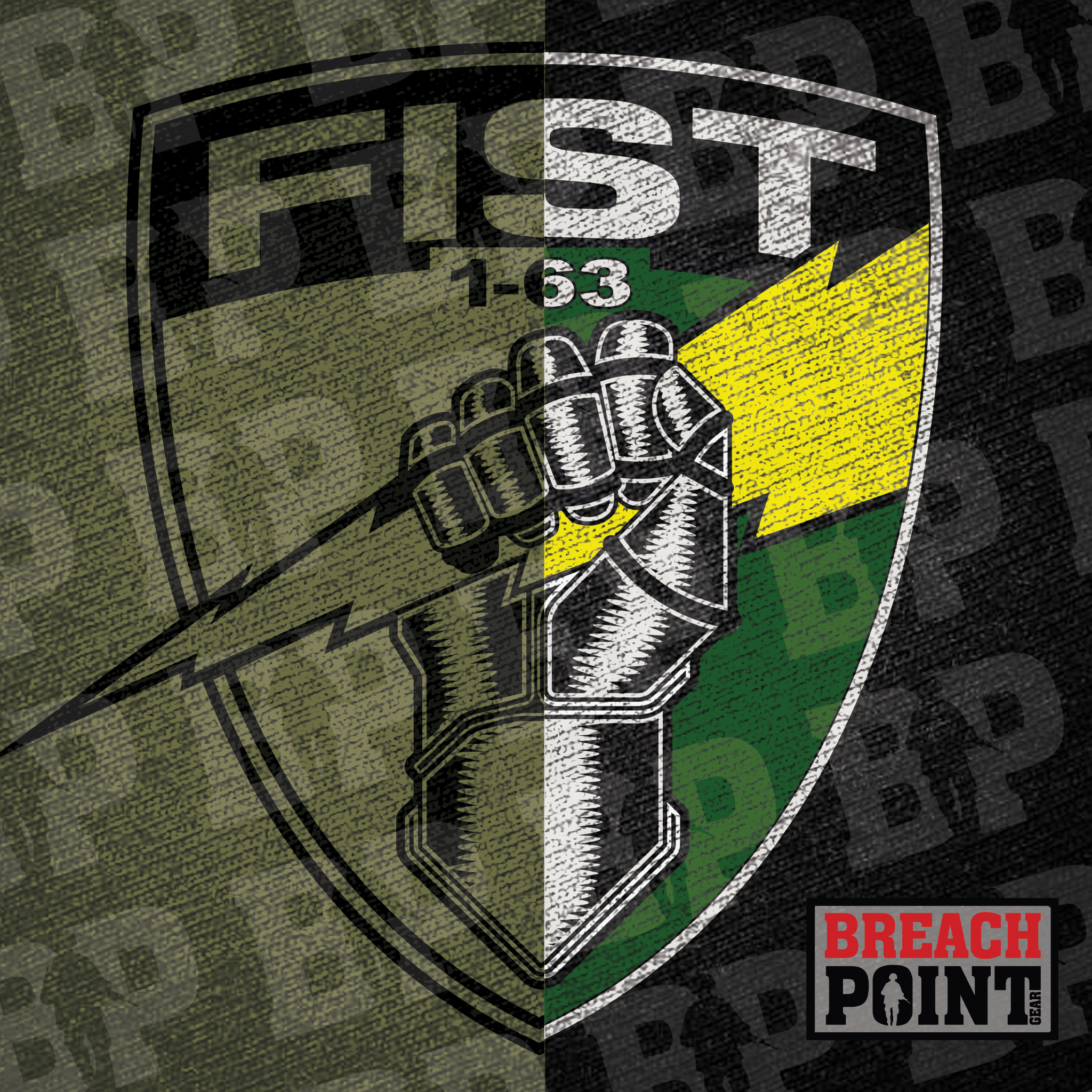 "DRAGON FIST" 1-63rd Armor Regiment - Military Tee (B119)