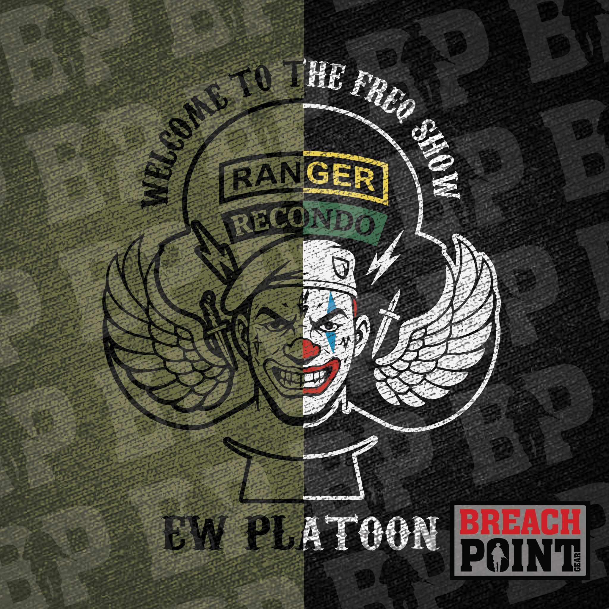 "FREQ SHOW" Cyber Platoon/MPC/2-327th Infantry Regiment - Military Tee (1)
