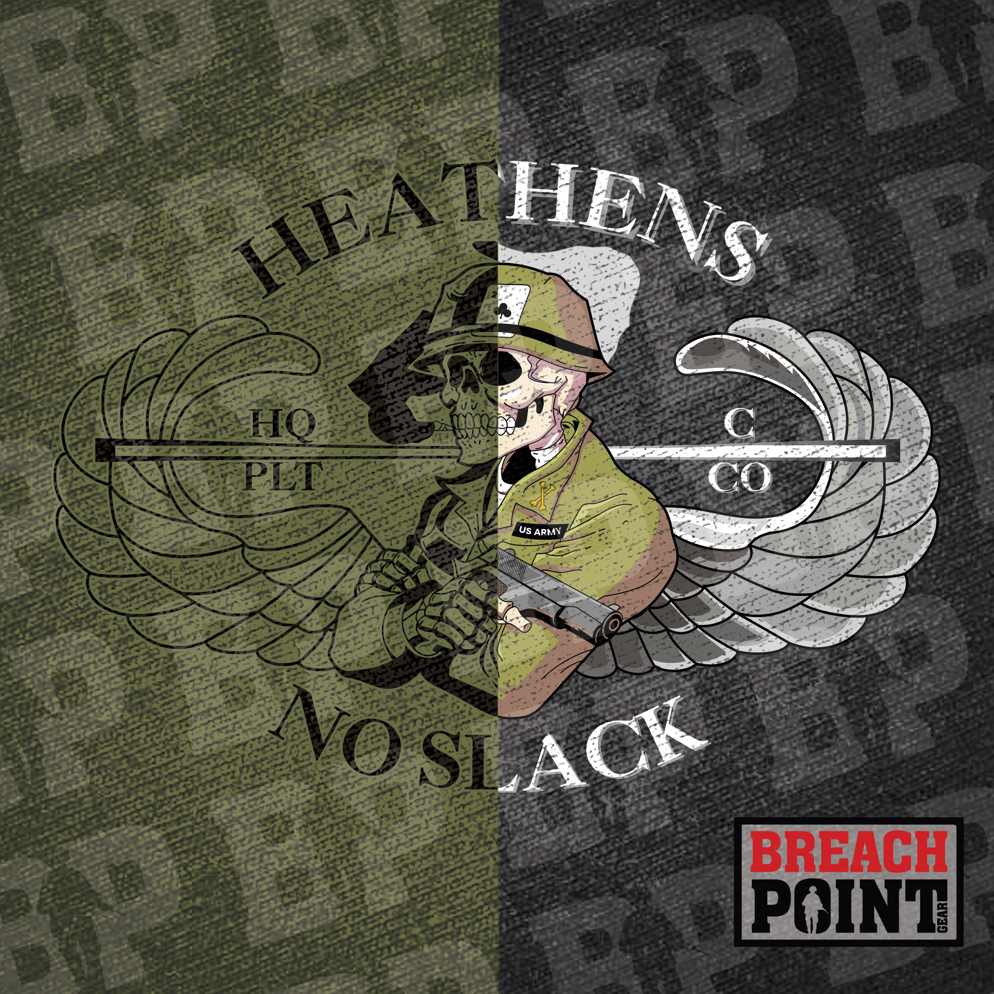 "HEATHENS" HQ/C/2-327th Infantry Regiment - Hoodie