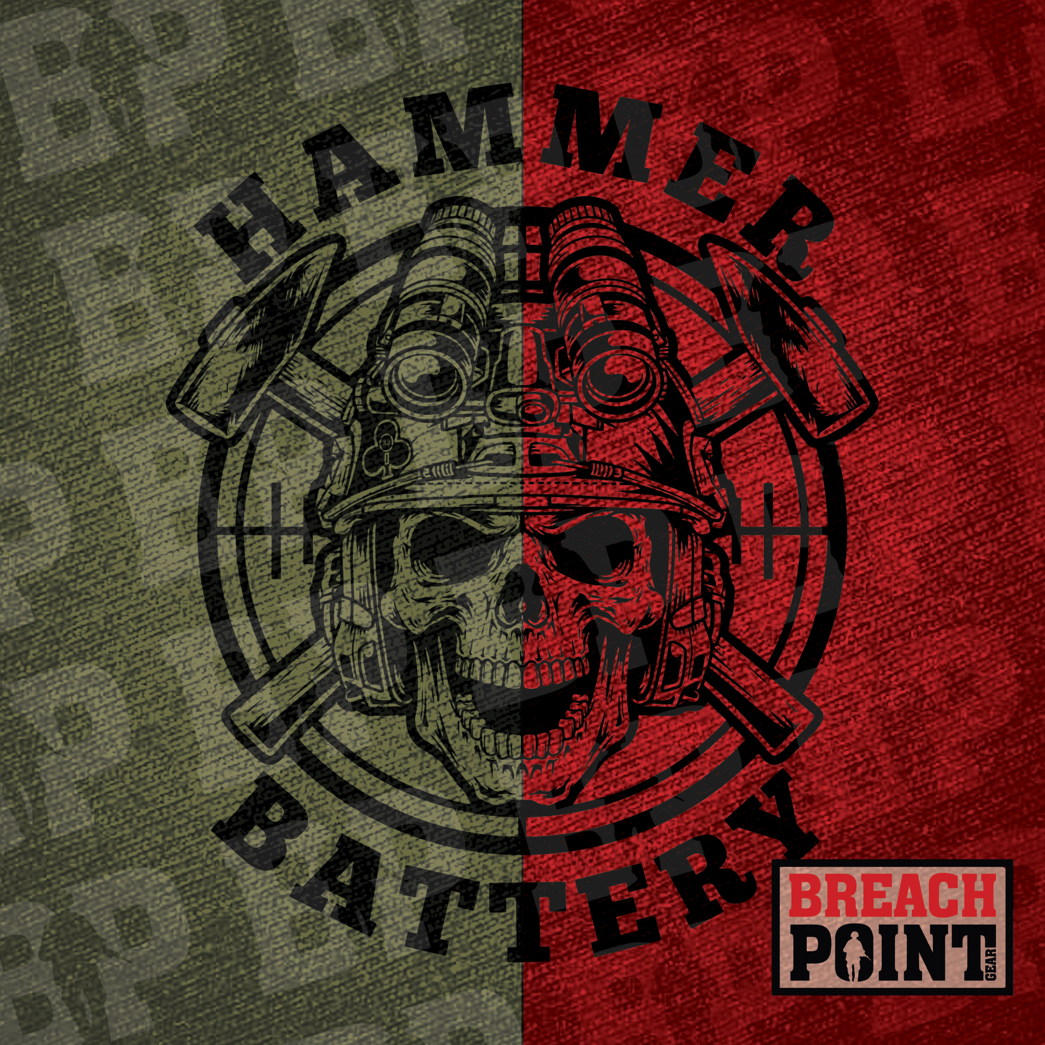 "HAMMER" HHB/2-32 Field Artillery Regiment - Military Tee (B24-2)