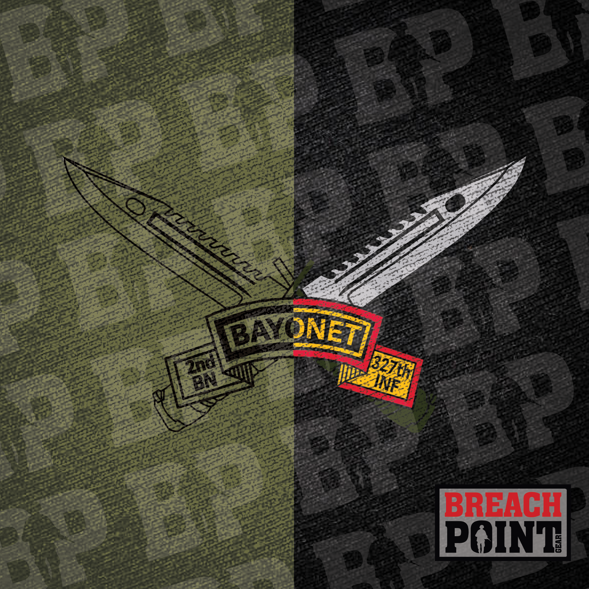 "RAM DAWGS" 1/B/2-327th Infantry Regiment - Hoodie (B79)