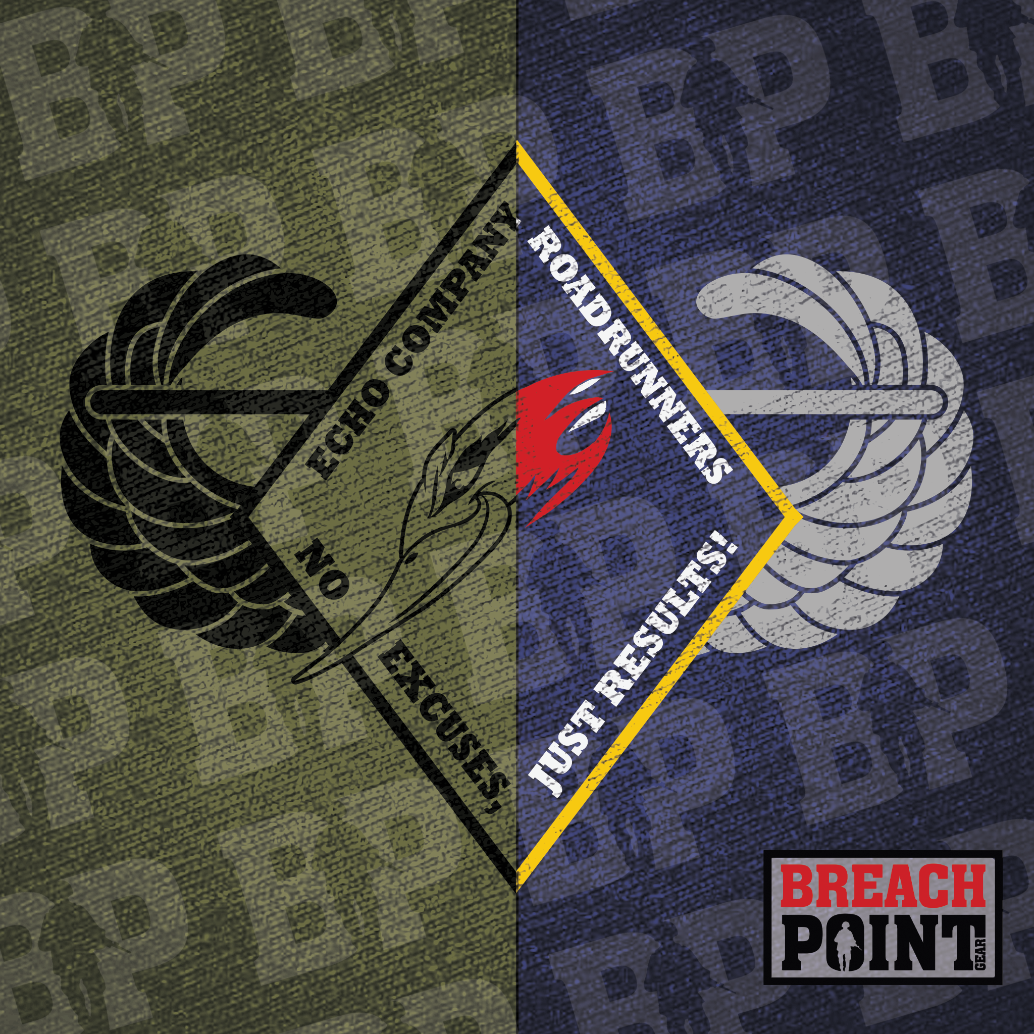 "ROADRUNNERS" E/96th Aviation Support Battalion - Military Tee (B130)