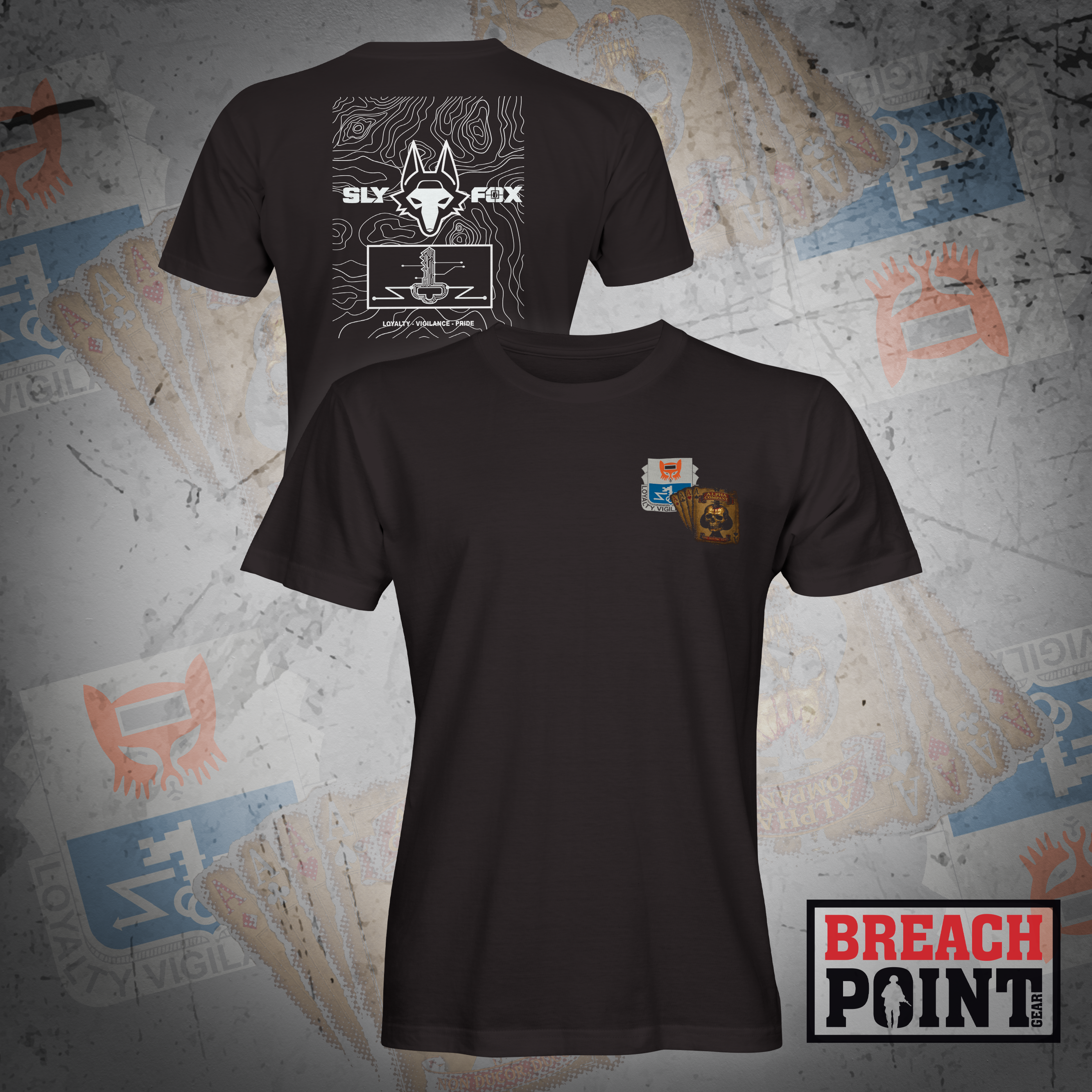 "ACES" A/302nd Intelligence and Electronic Warefare Battalion - T-Shirt (B82)