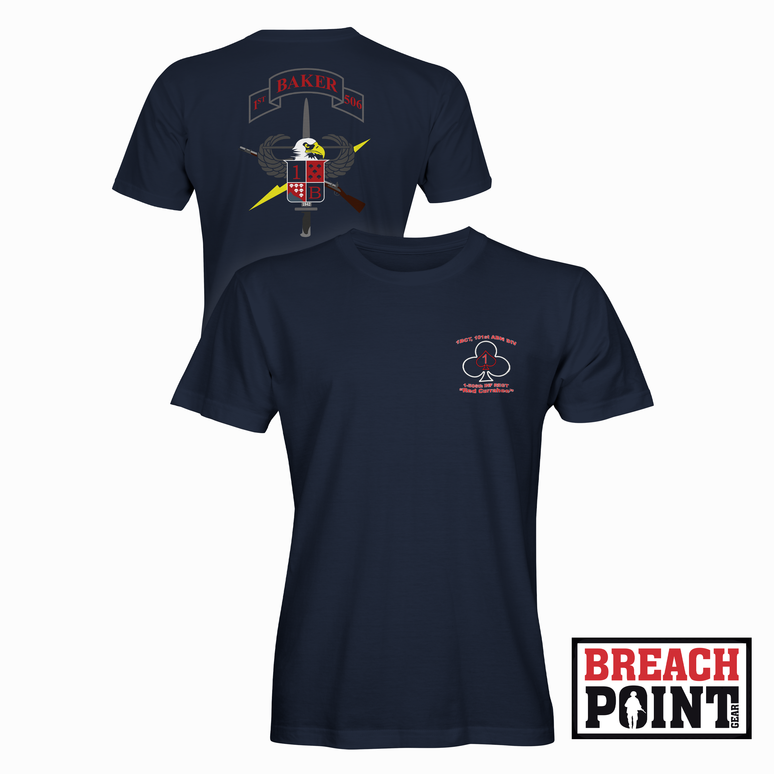 "BAKER" B/1-506th Infantry Regiment - T-Shirt (B112-2)