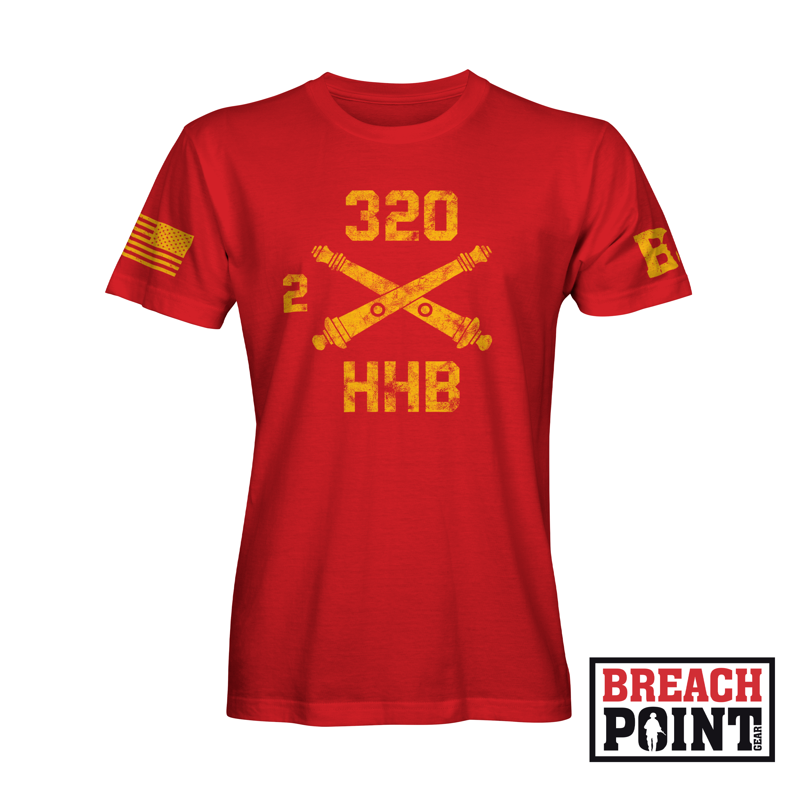 "BALLS OF THE EAGLE" 2-320th Field Artillery Regiment - T-Shirt (A34_BP-6)
