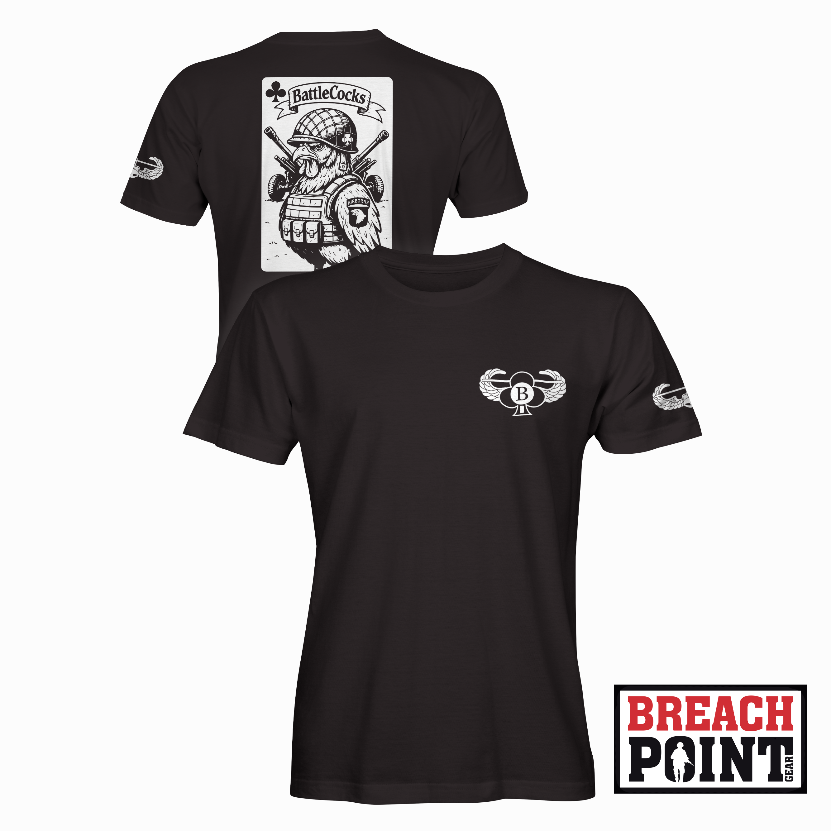 "BATTLECOCKS" 2/B/2-32 Field Artillery Regiment - T-Shirt (B105-2)