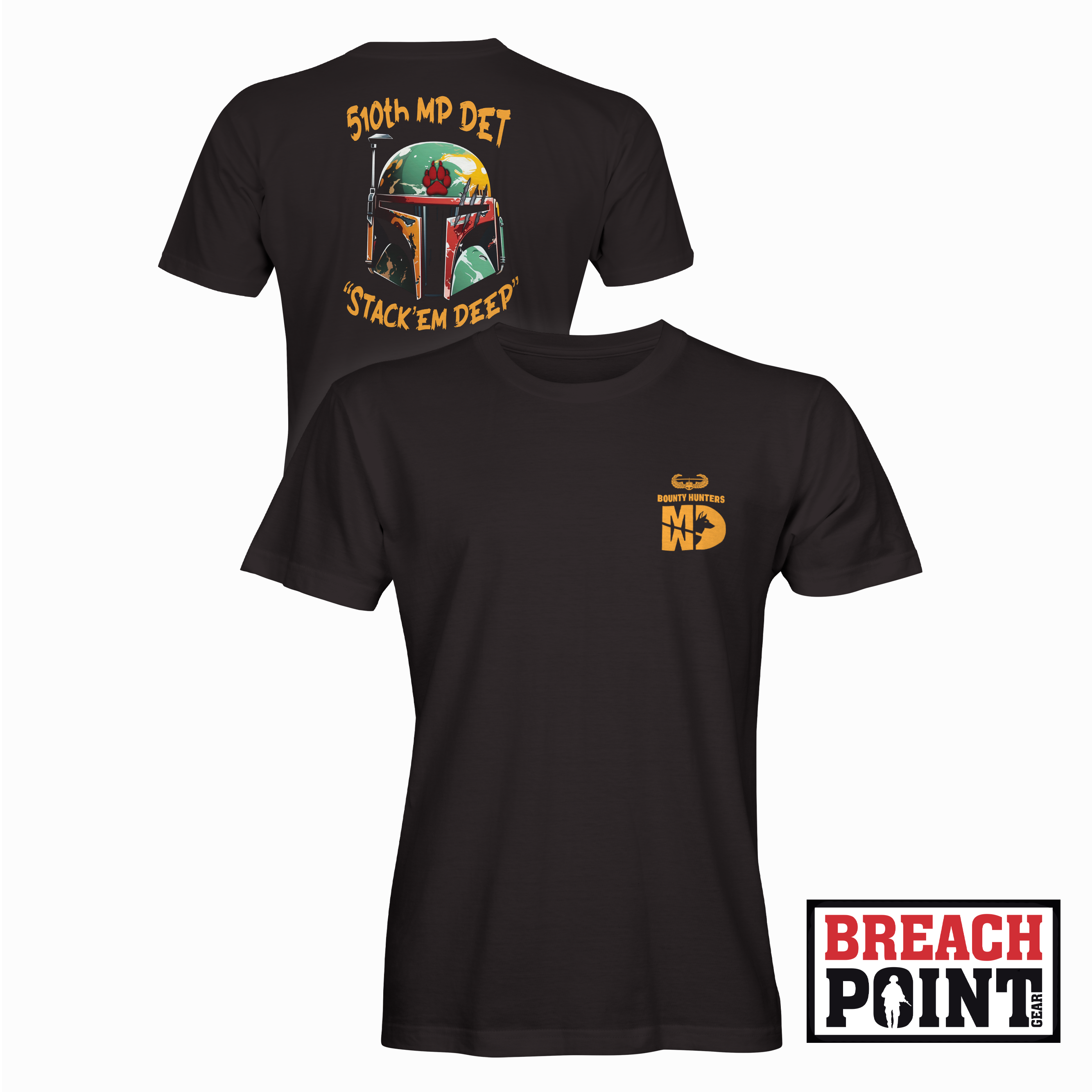 "BOUNTY HUNTERS" 510th Military Police Detachment - T-Shirt (B126)