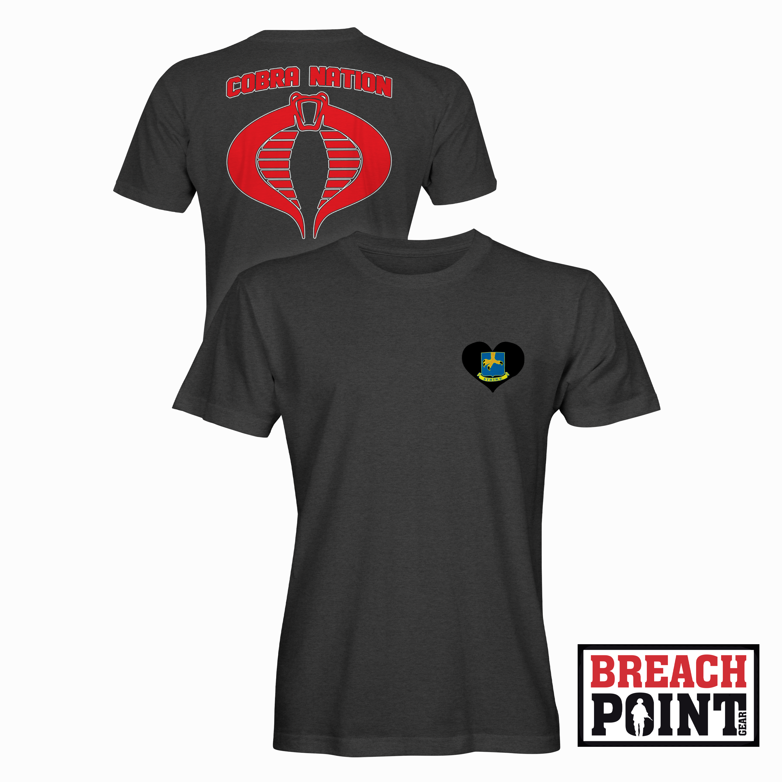 "COBRA NATION" C/1-502nd Infantry Regiment - T-Shirt (B134-1)