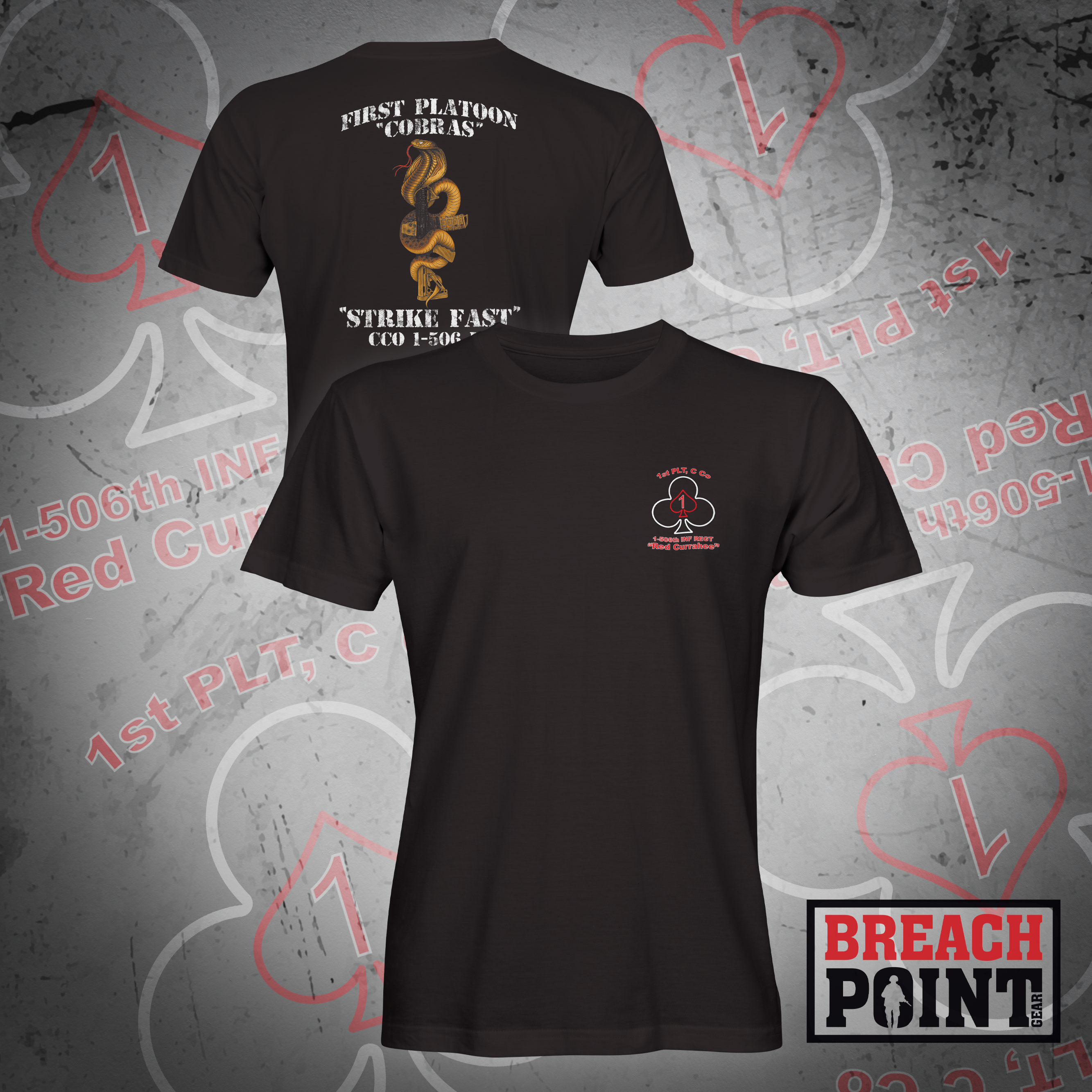 "COBRAS" 1/C/1-506th Infantry Regiment - T-Shirt (B78)