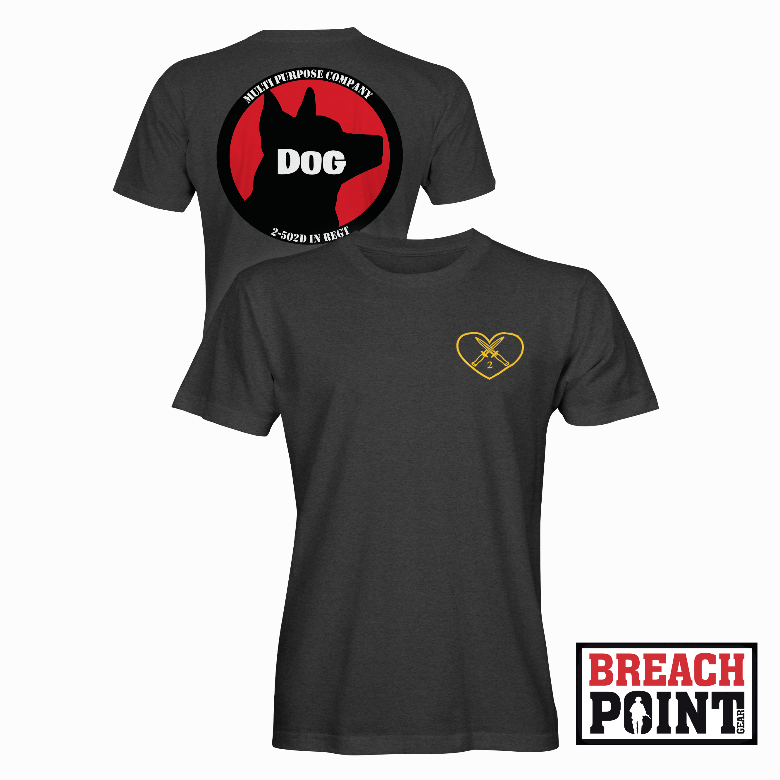 "DOG" MPC/2-502nd Infantry Regiment - T-Shirt (B96-2)