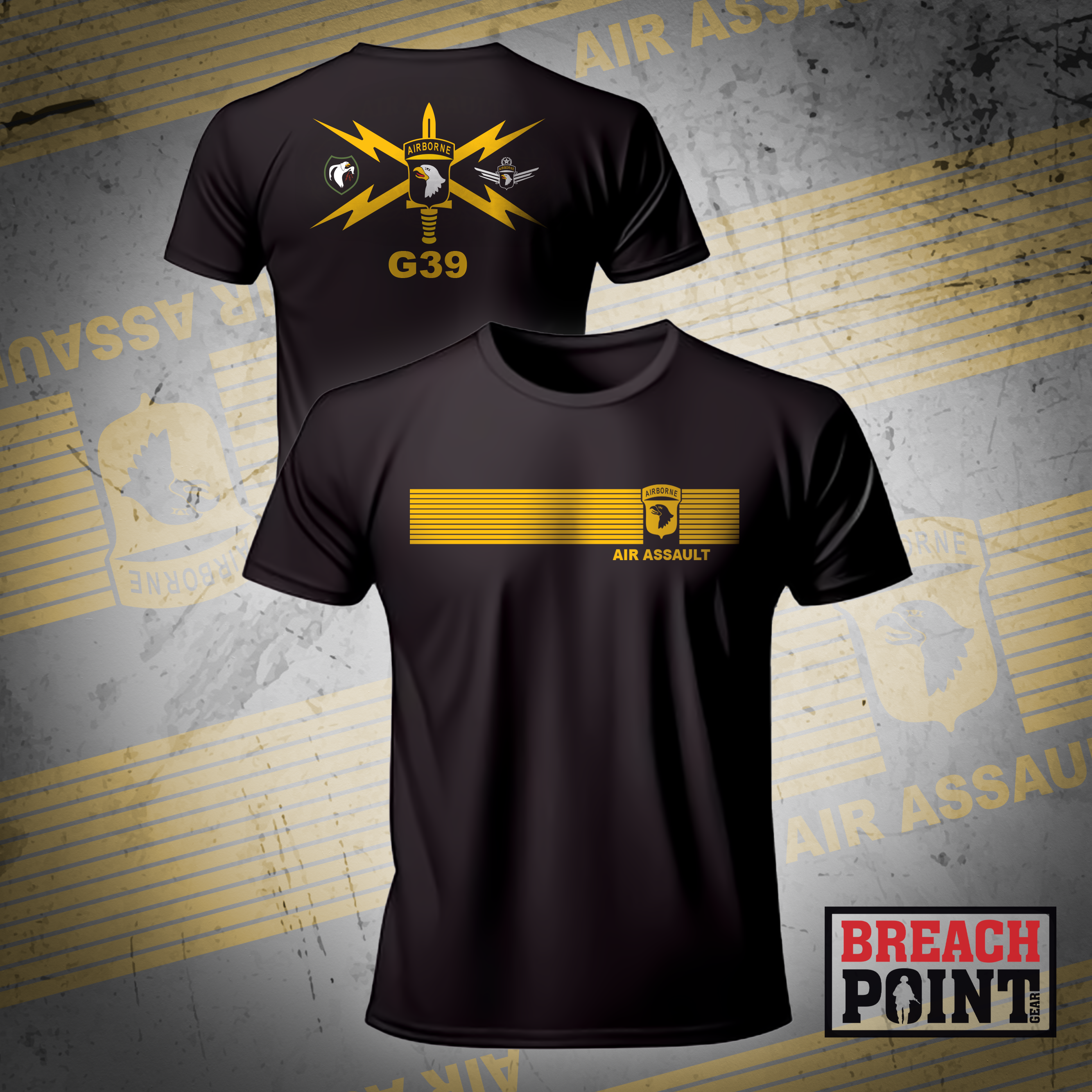 "G39" 101 Airborne Division, Headquarters and Headquarters Battalion - T-Shirt (1)