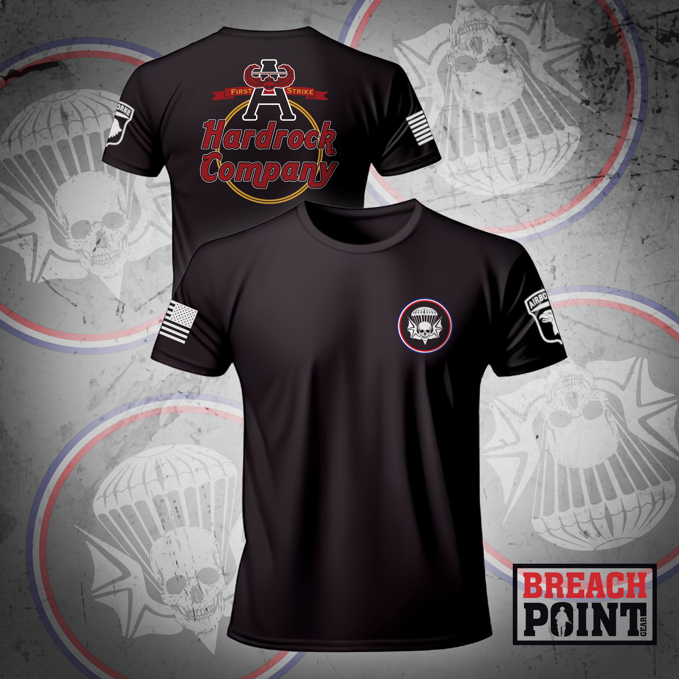 "HARDROCK" A/1-502nd Infantry Regiment - T-Shirt (1)