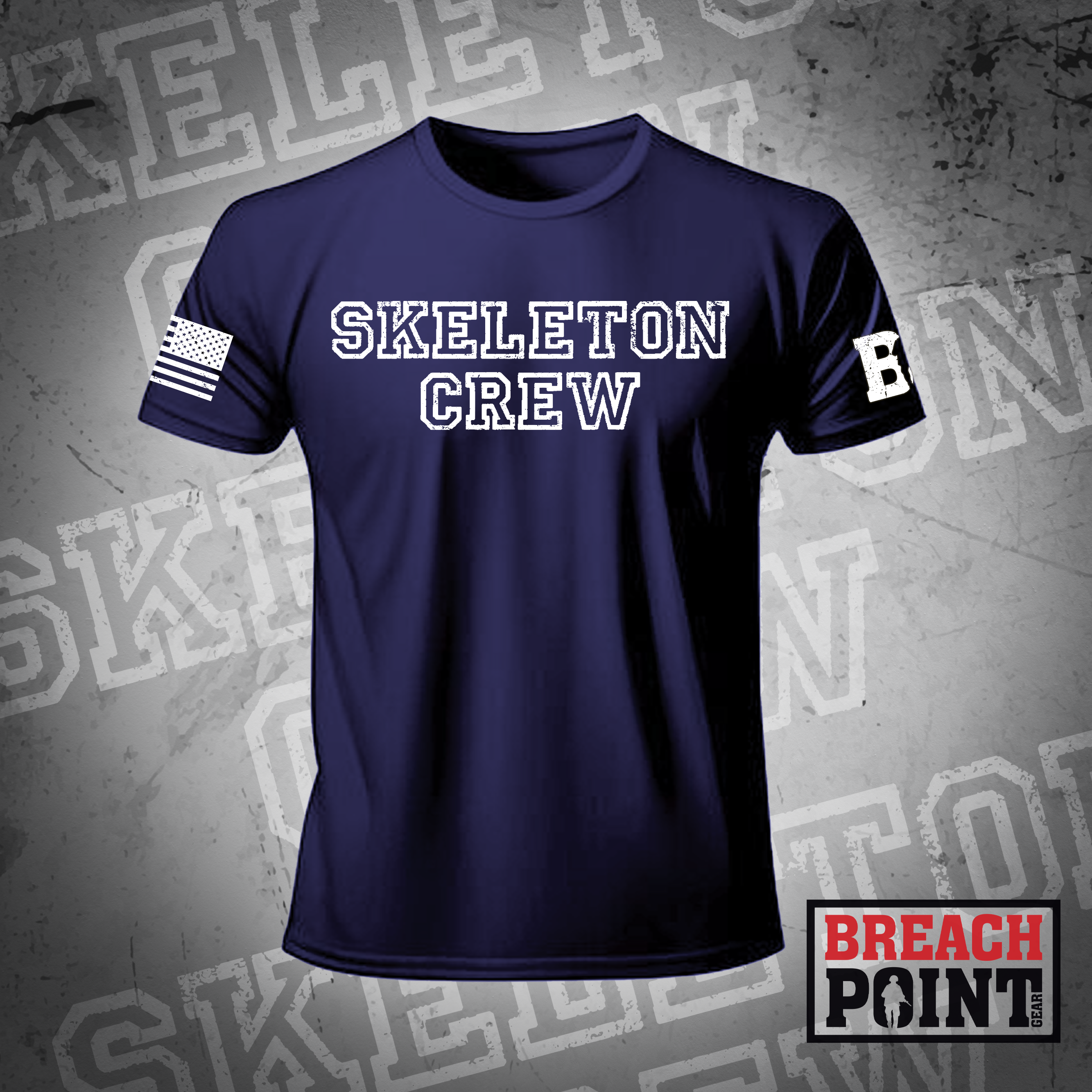 "SKELETON CREW" Treatment Platoon/C/626th Light Support Battalion - T-Shirt (2)
