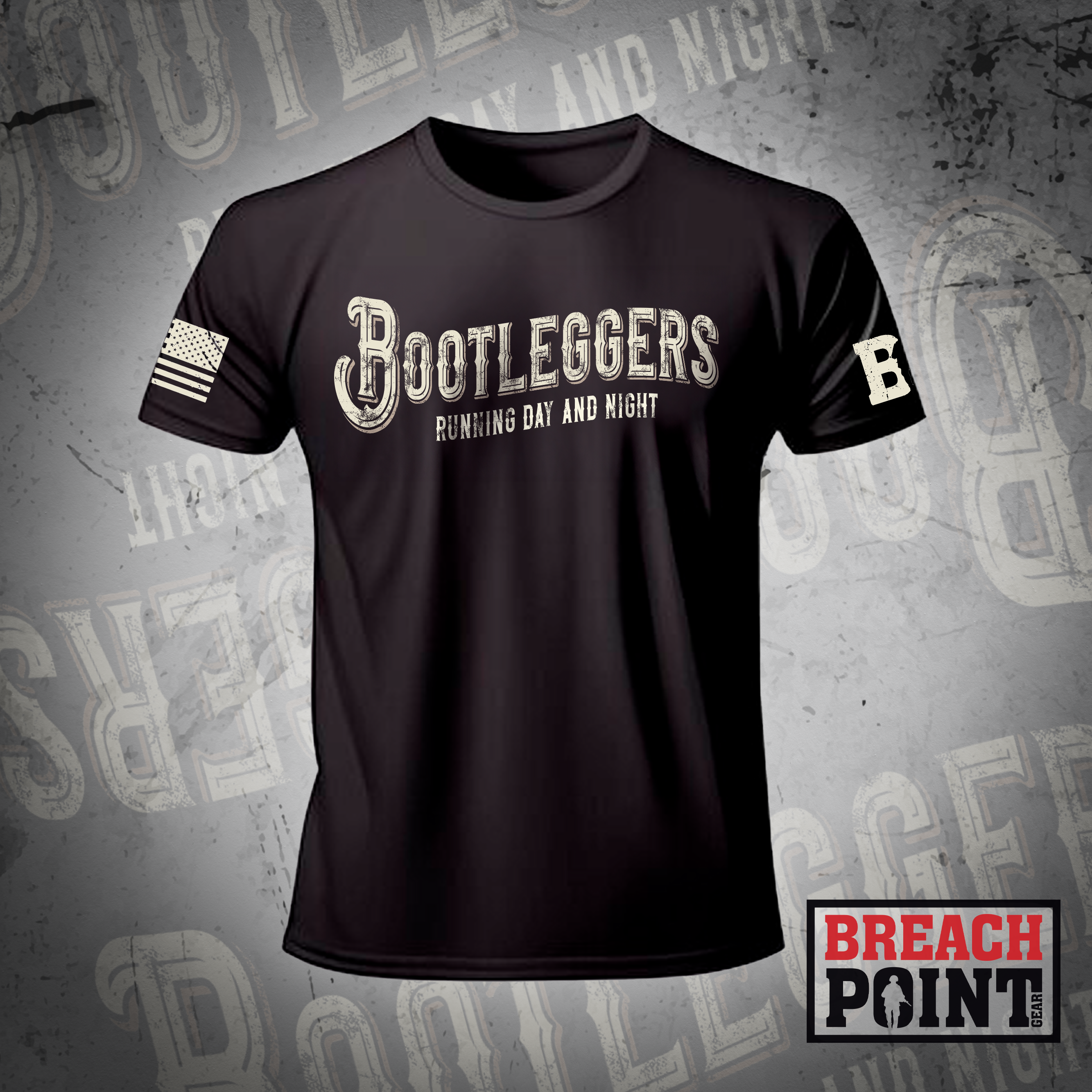 "BOOTLEGGERS" FSC/326th Division Engineer Battalion - T-Shirt (2)