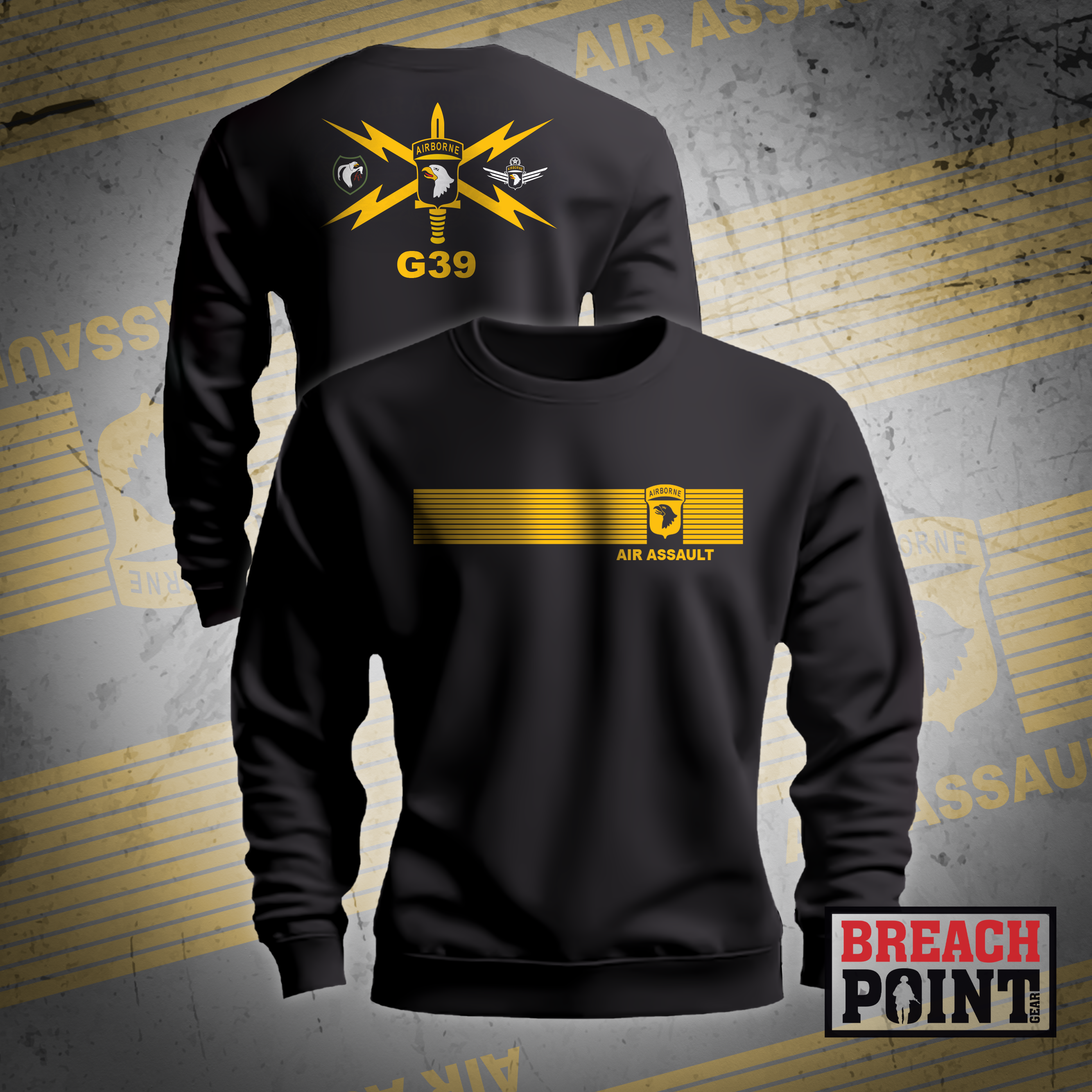 "G39" 101 Airborne Division, Headquarters and Headquarters Battalion - Sweatshirt (1)