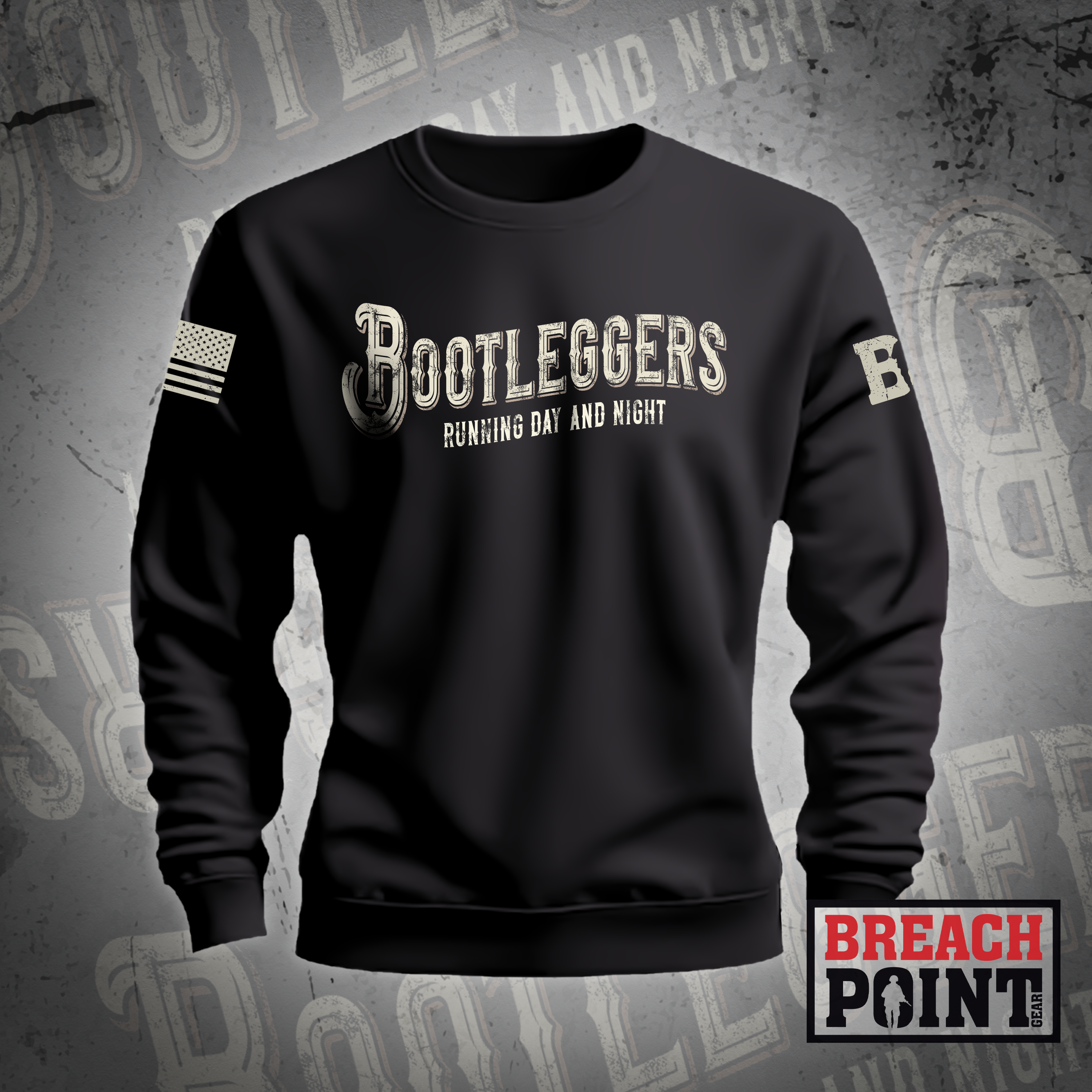"BOOTLEGGERS" FSC/326th Division Engineer Battalion - Sweatshirt (2)