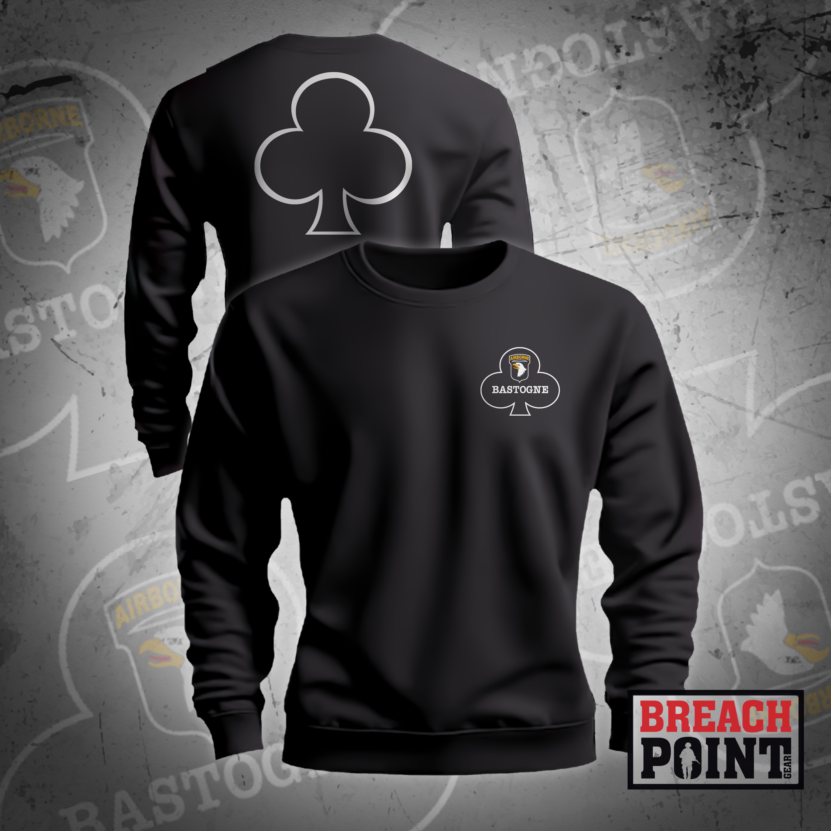 "BASTOGNE" HQs, 1BCT, 101st ABN - Sweatshirt