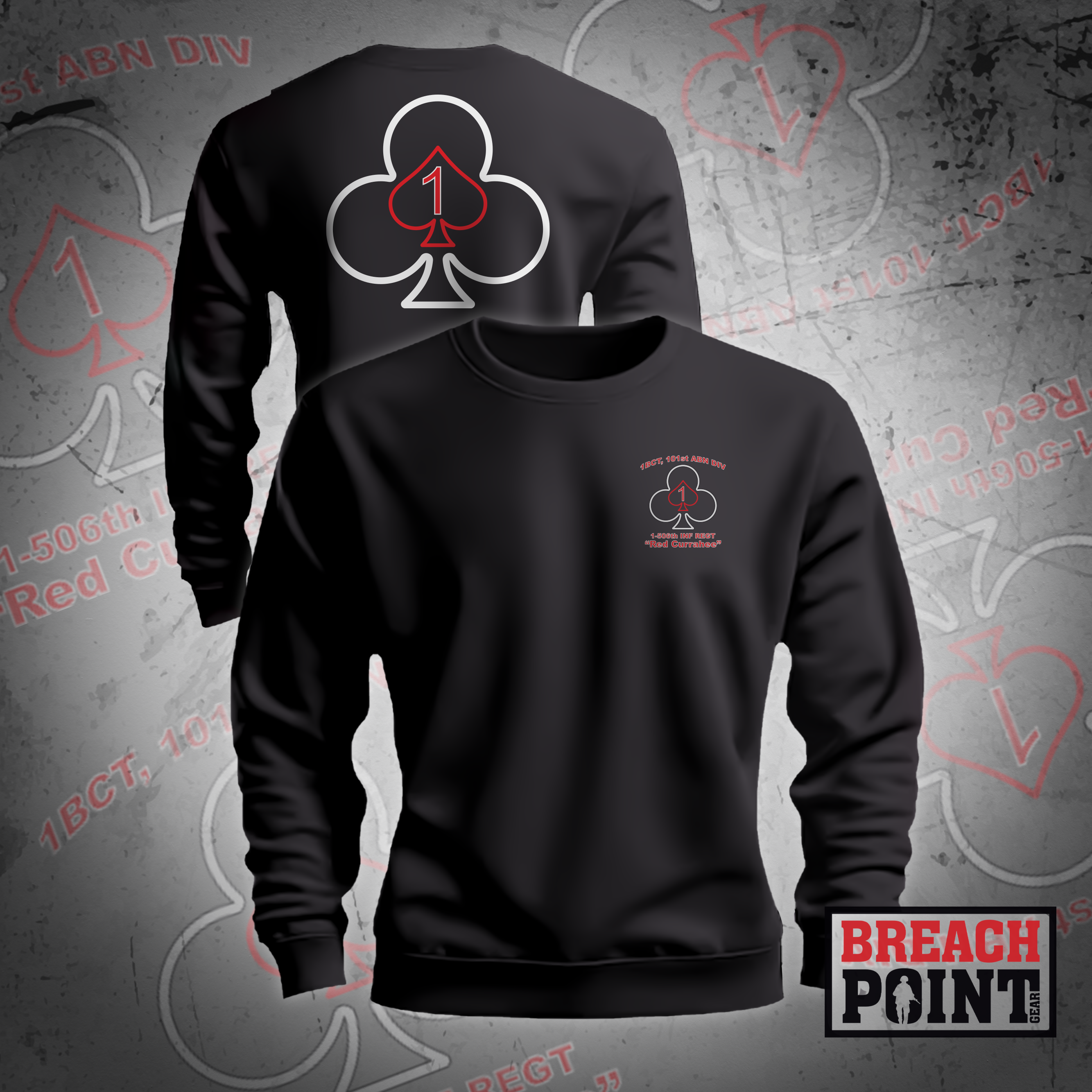 "RED CURRAHEE" 1-506th Infantry Regiment - Sweatshirt