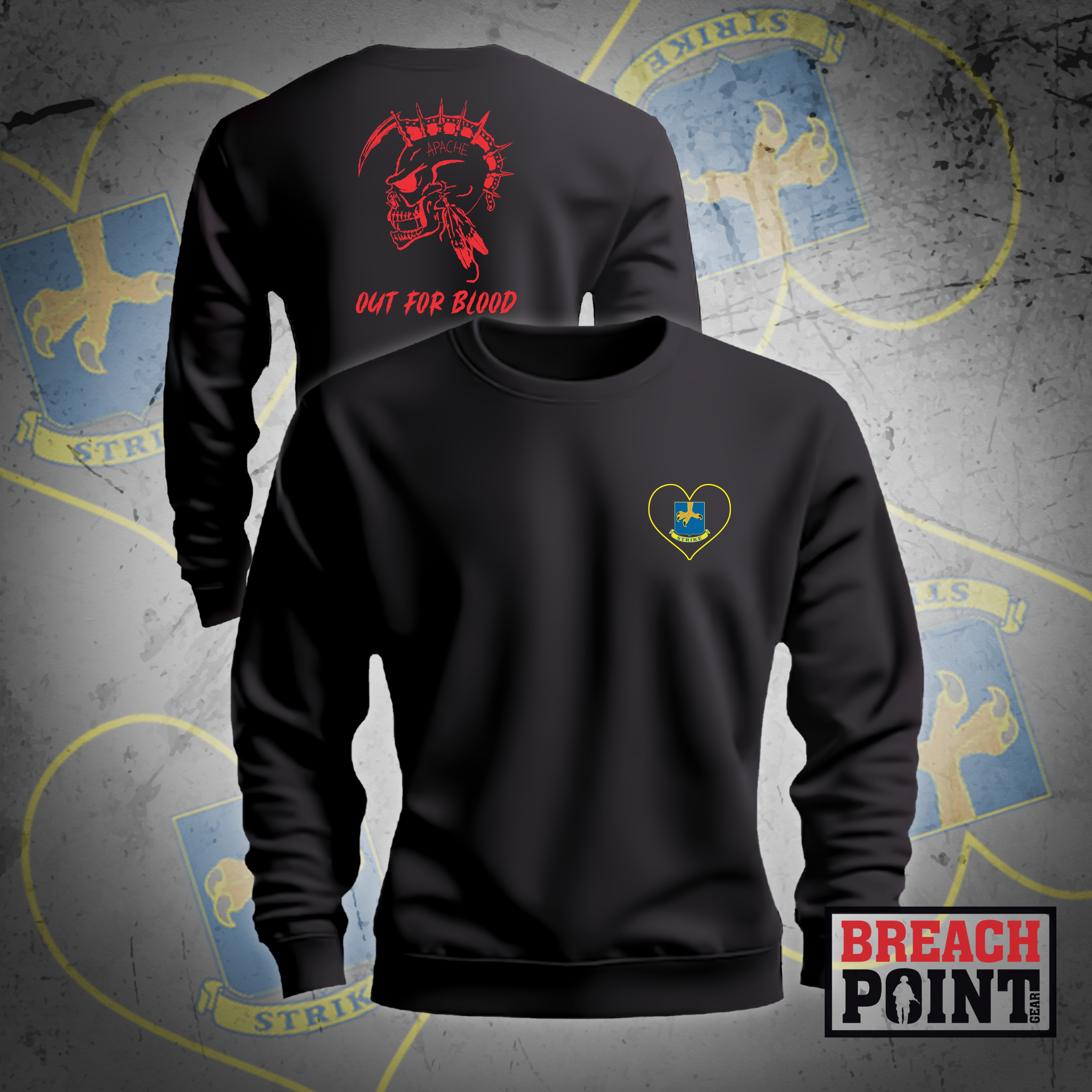 "APACHE" A/1-26th Infantry Regiment - Sweatshirt