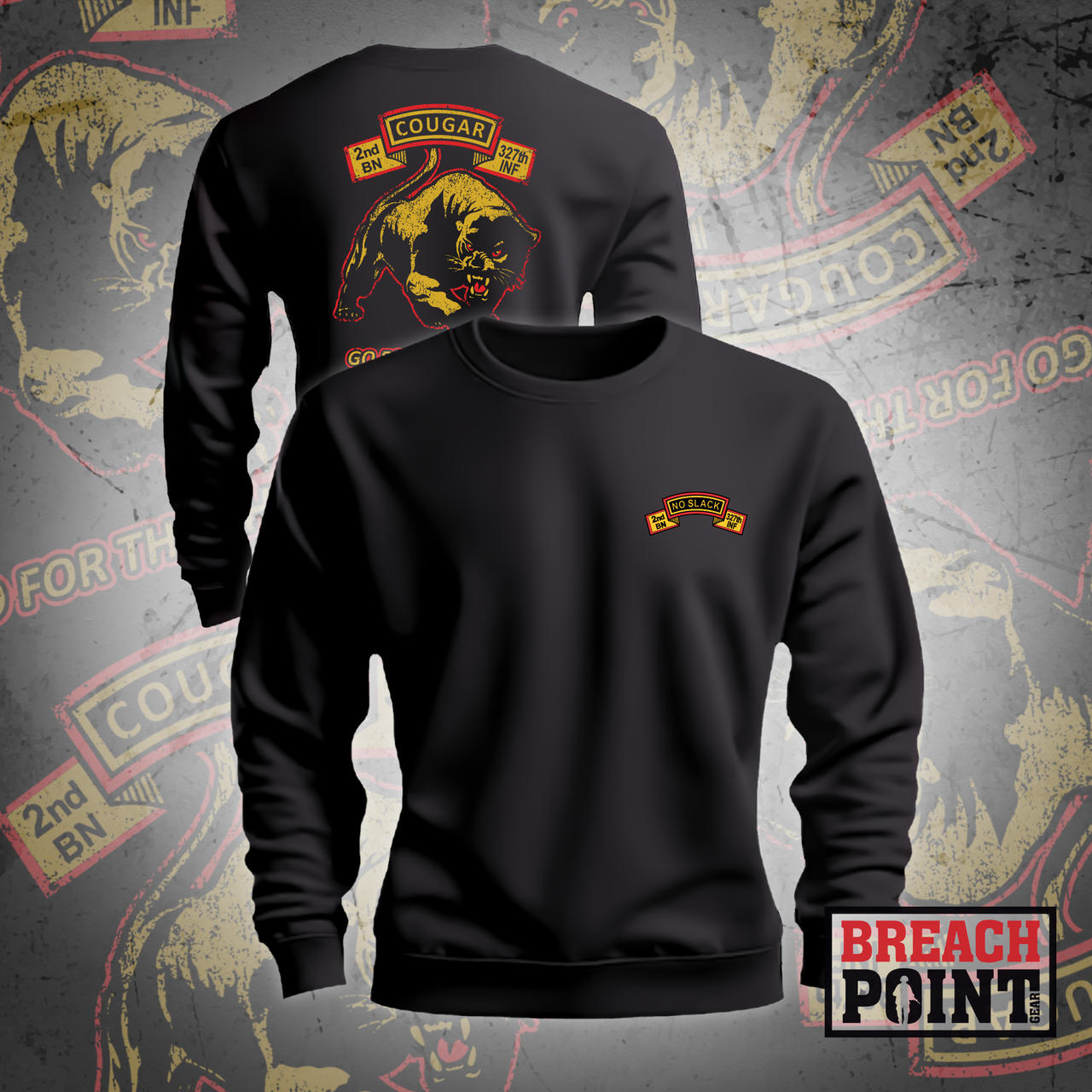 "COUGAR" C/2-327th Infantry Regiment - Sweatshirt