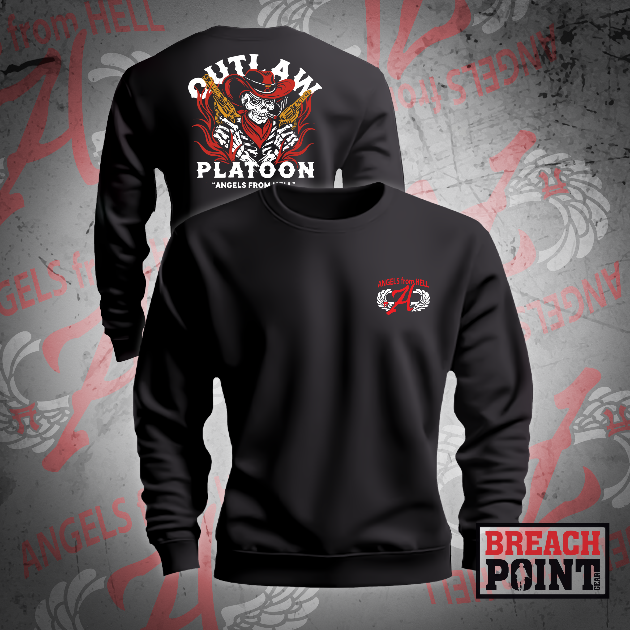 "OUTLAWS" 2/A/3-187th Infantry Regiment - Sweatshirt