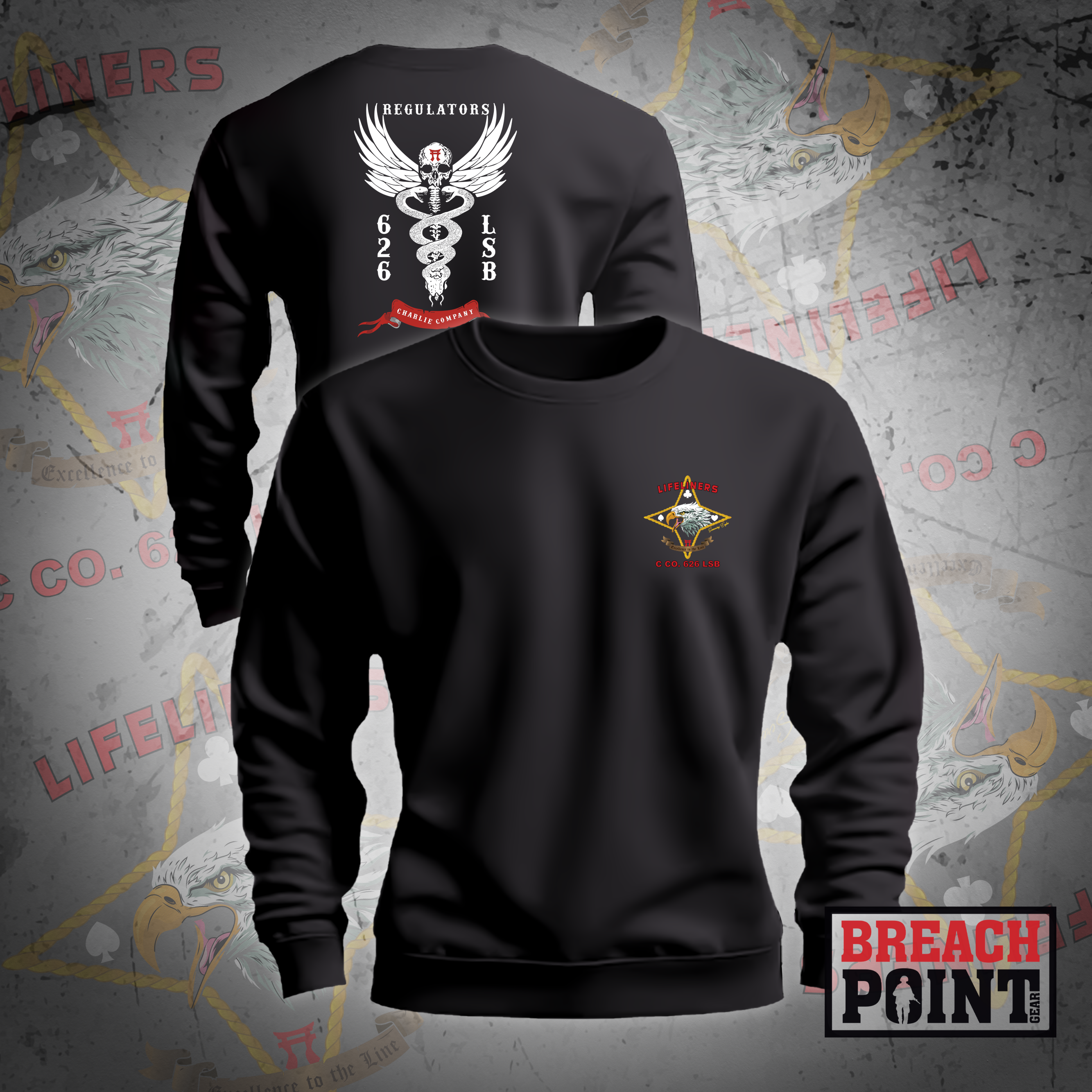 "REGULATORS" C/626th Light Support Battalion - Sweatshirt (1)