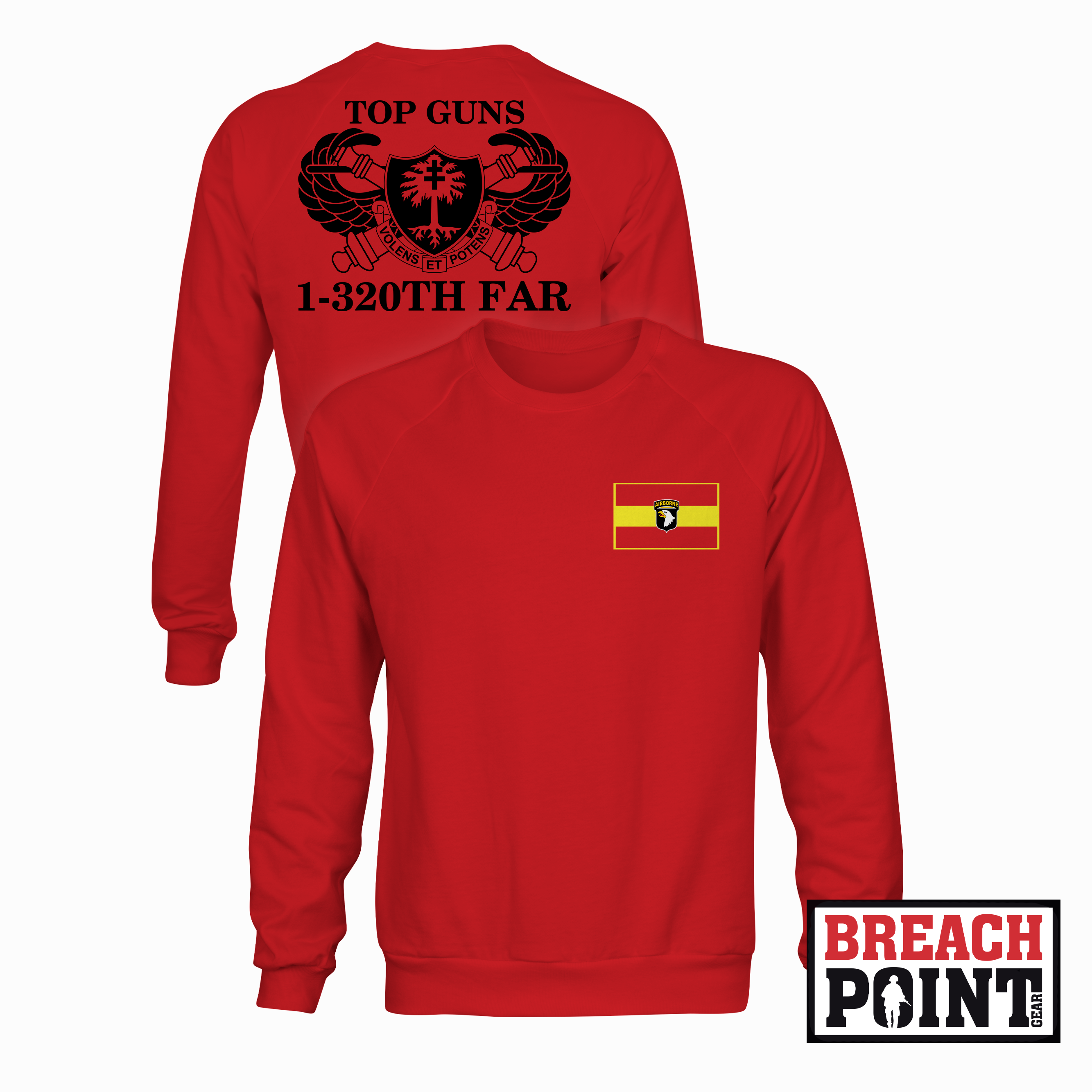 "TOP GUNS" 1-320th Field Artillery Regiment - Sweatshirt (A06-2)