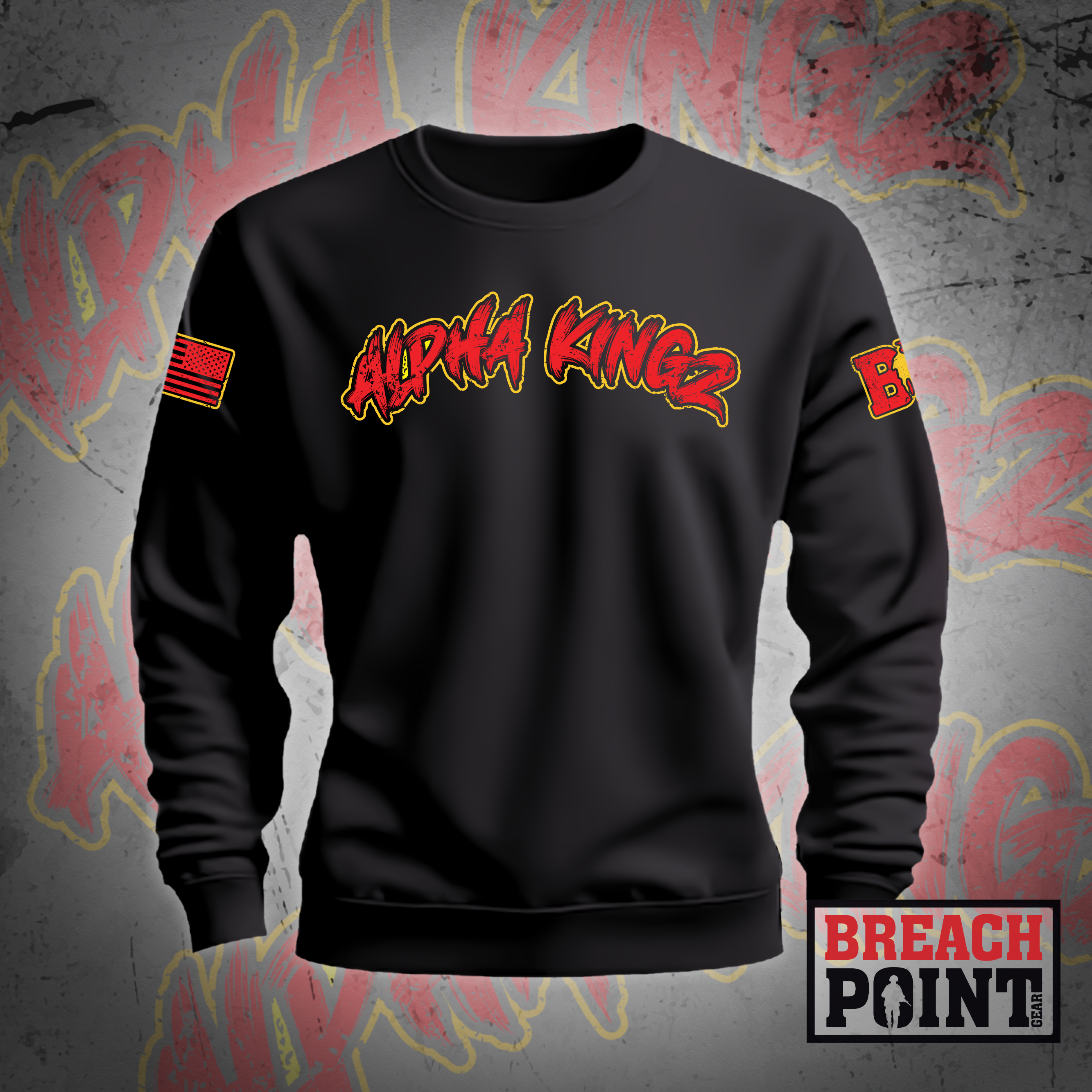 "ALPHA KINGZ" 1/1/A/101st Airborne Division Signal Battalion - Sweatshirt (2)