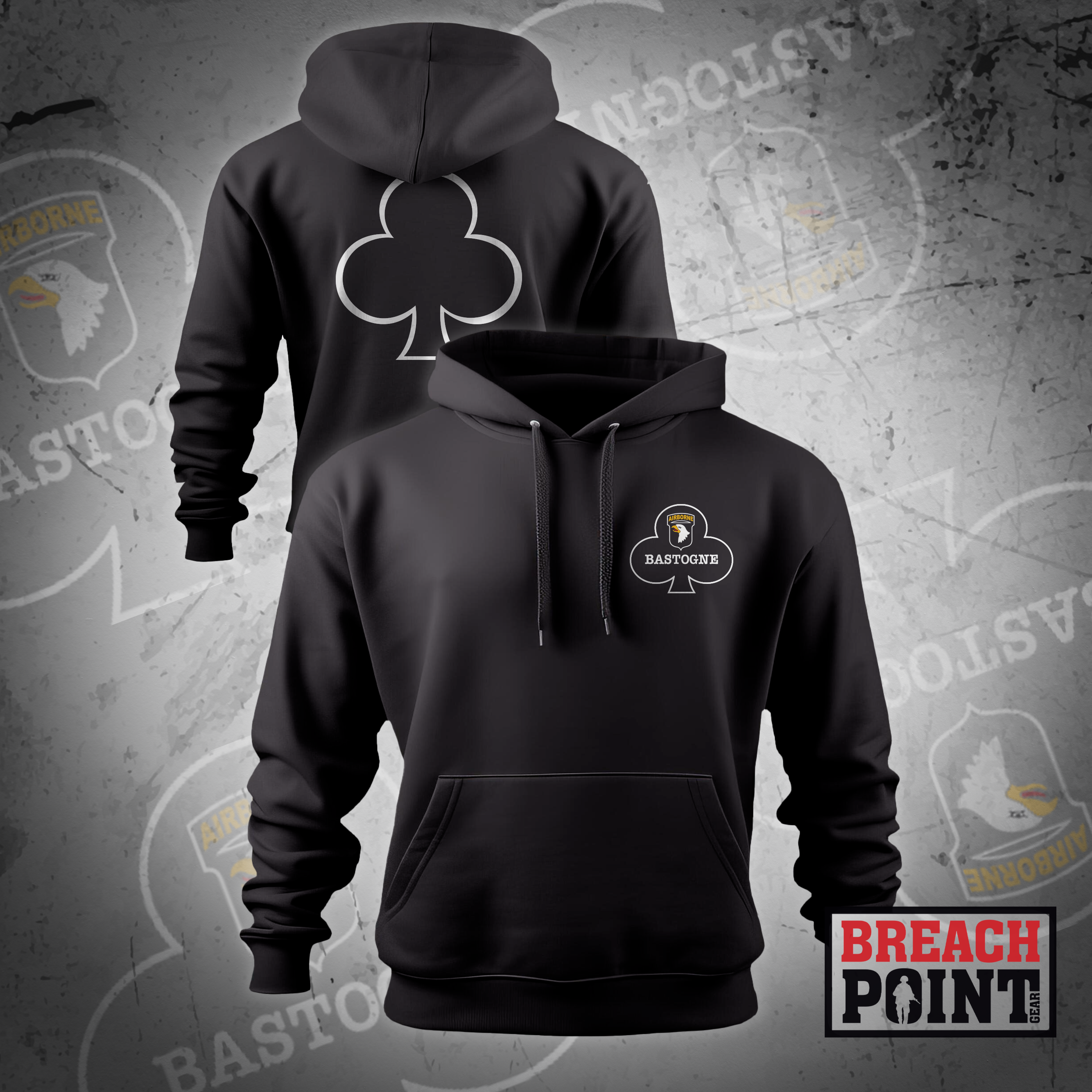"BASTOGNE" HQs, 1BCT, 101st ABN - Hoodie