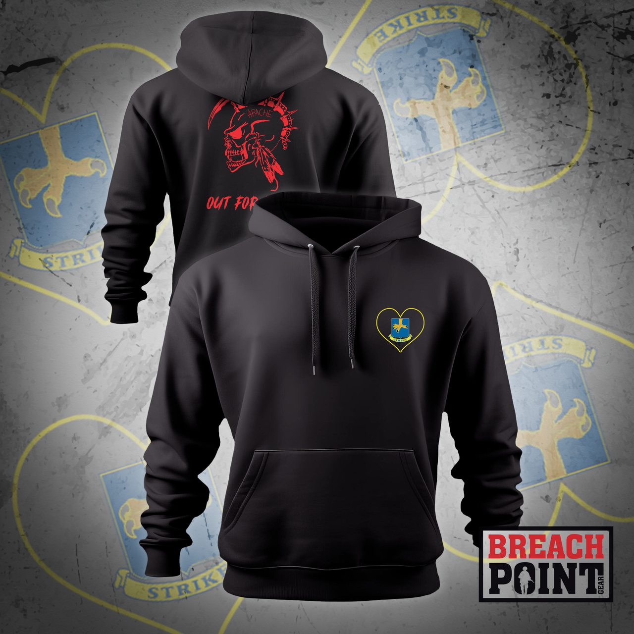 "APACHE" A/1-26th Infantry Regiment - Hoodie