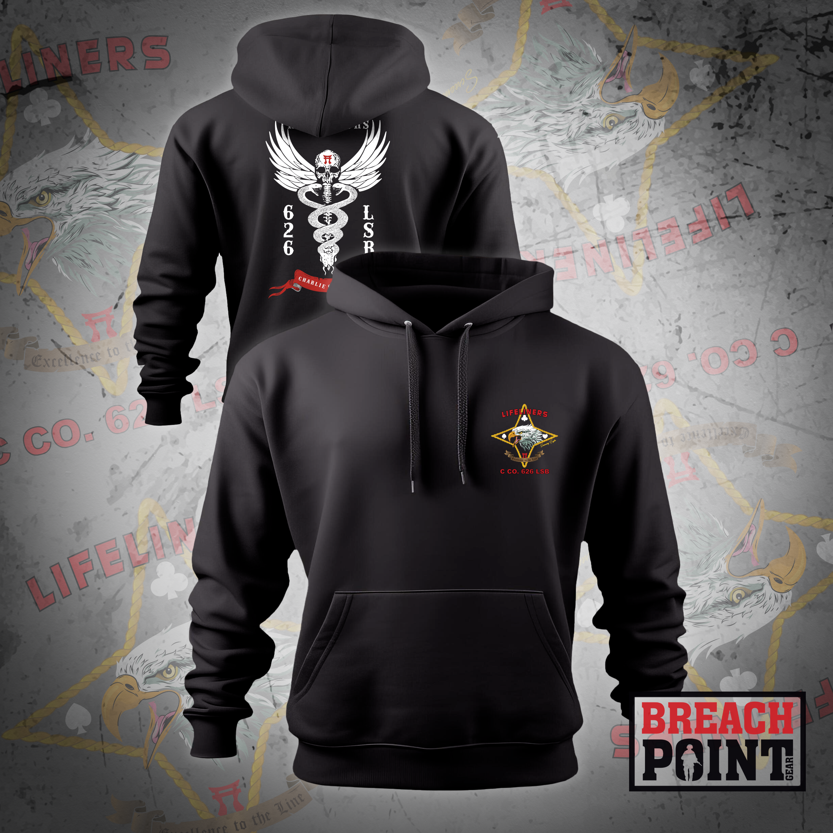 "REGULATORS" C/626th Light Support Battalion - Hoodie (1)