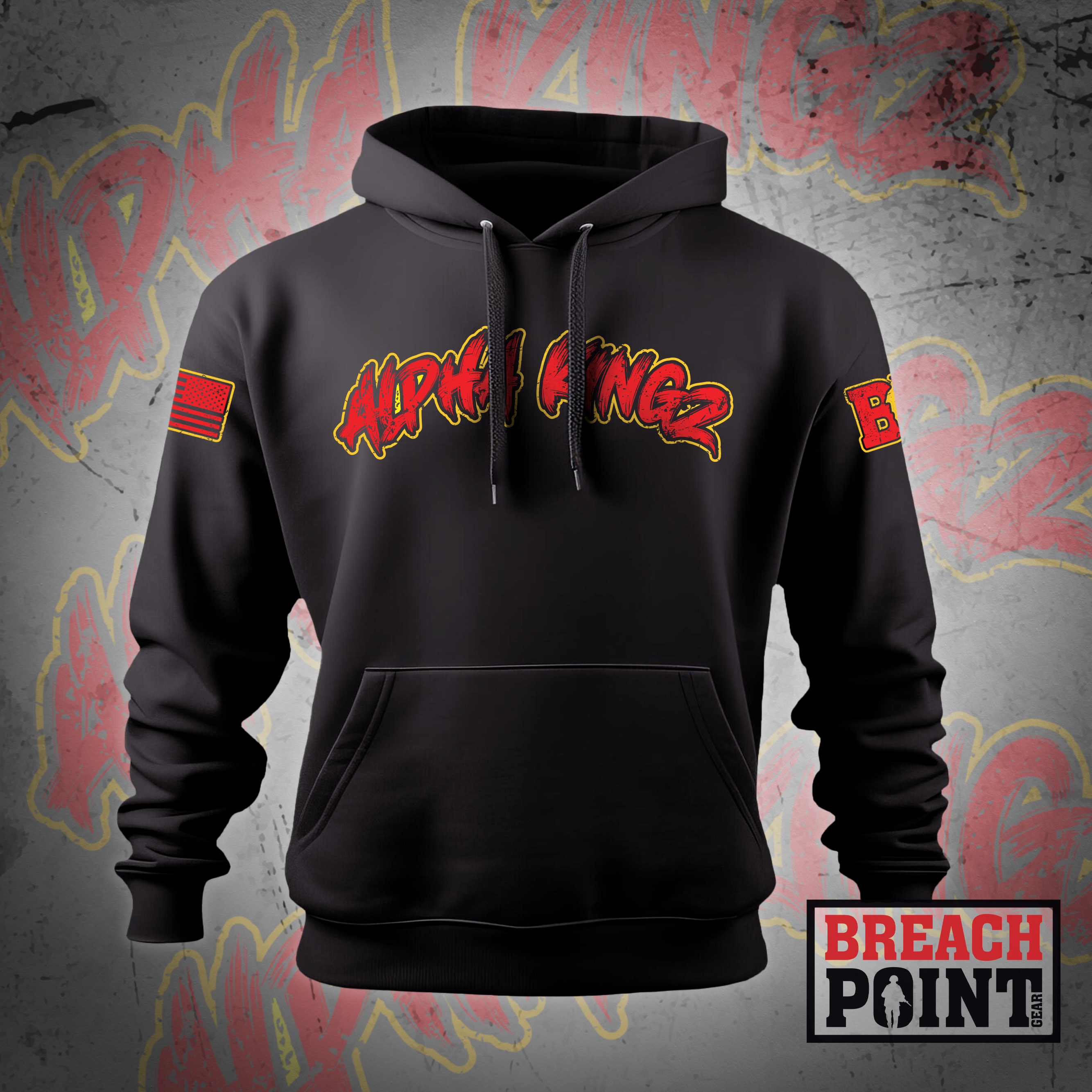 "ALPHA KINGZ" 1/1/A/101st Airborne Division Signal Battalion - Hoodie (2)
