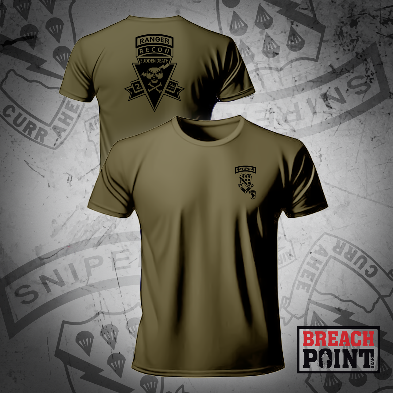 "GHOST" SCT/MPC/2-506th Infantry Regiment - Military Tee
