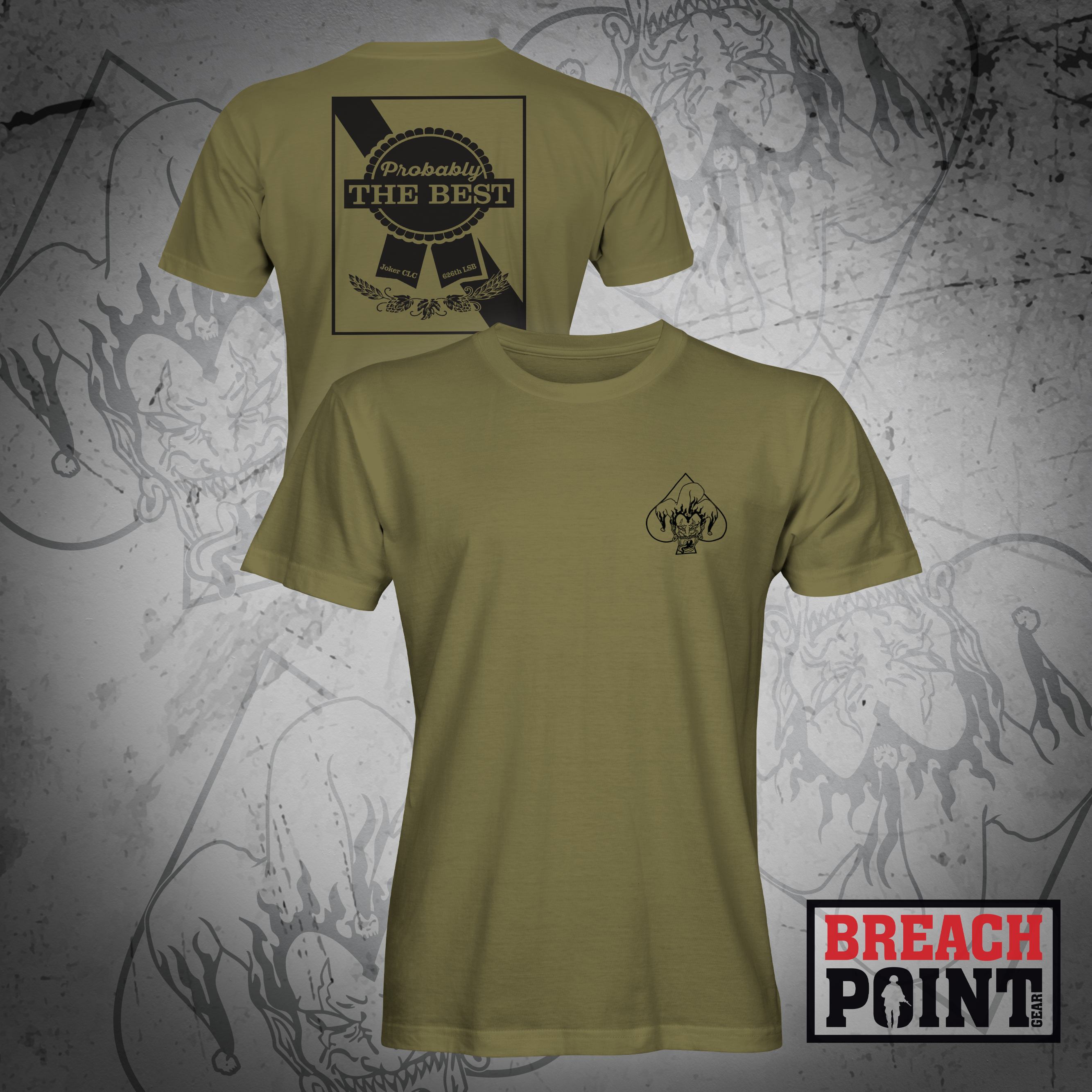 "JOKER" J CLC/626th Light Support Battalion - Military Tee (B64-2)