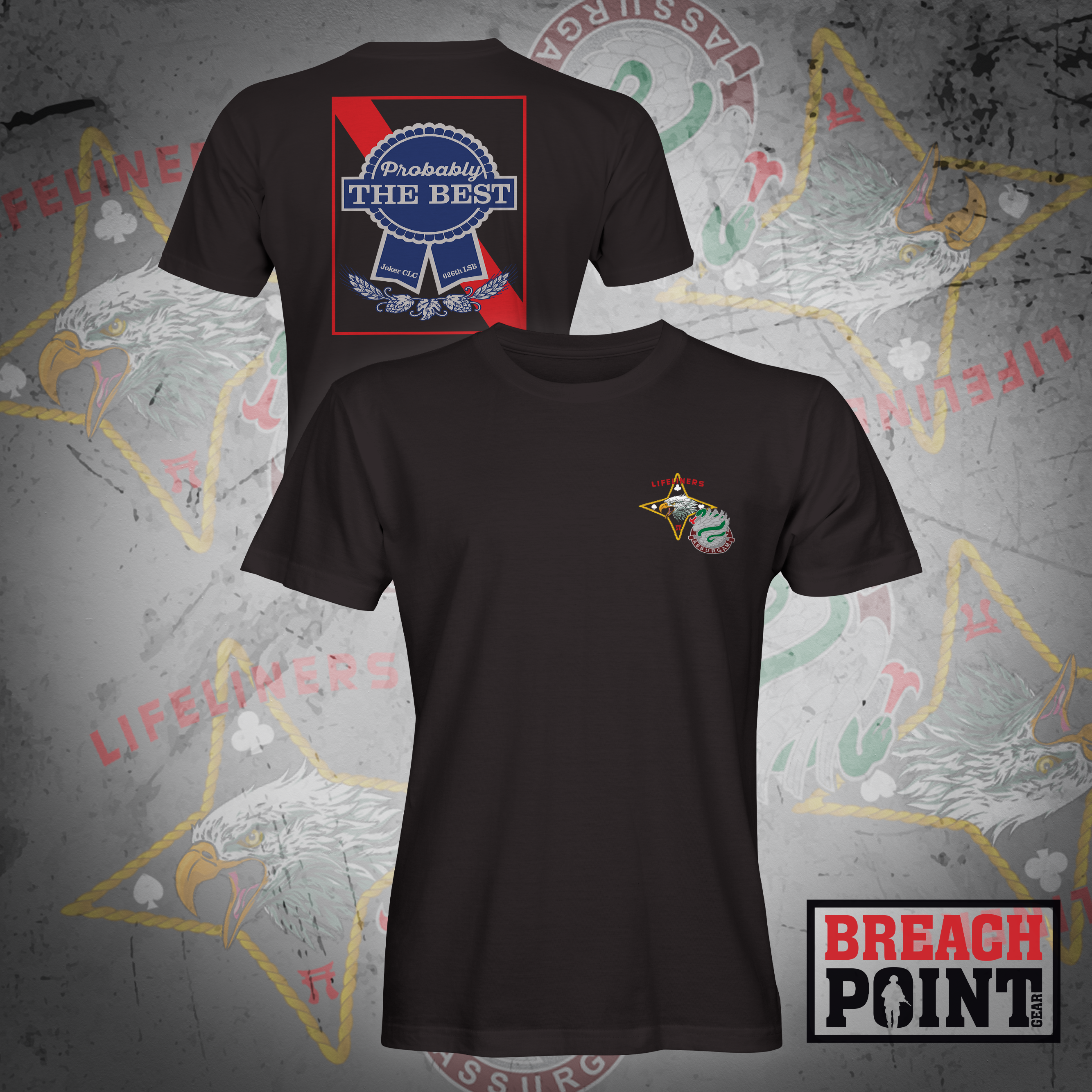 "JOKER" J CLC/626th Light Support Battalion - T-Shirt (B64-2)