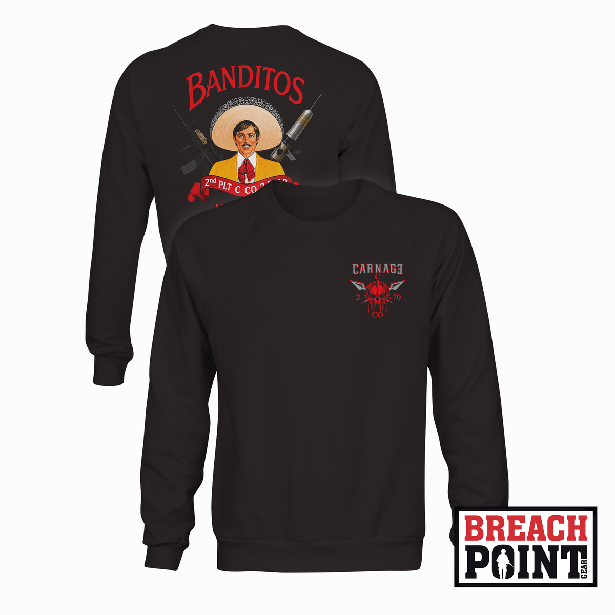 "BANDITOS" 2/C/2-70th Armored Regiment - Sweatshirt (B171-1)